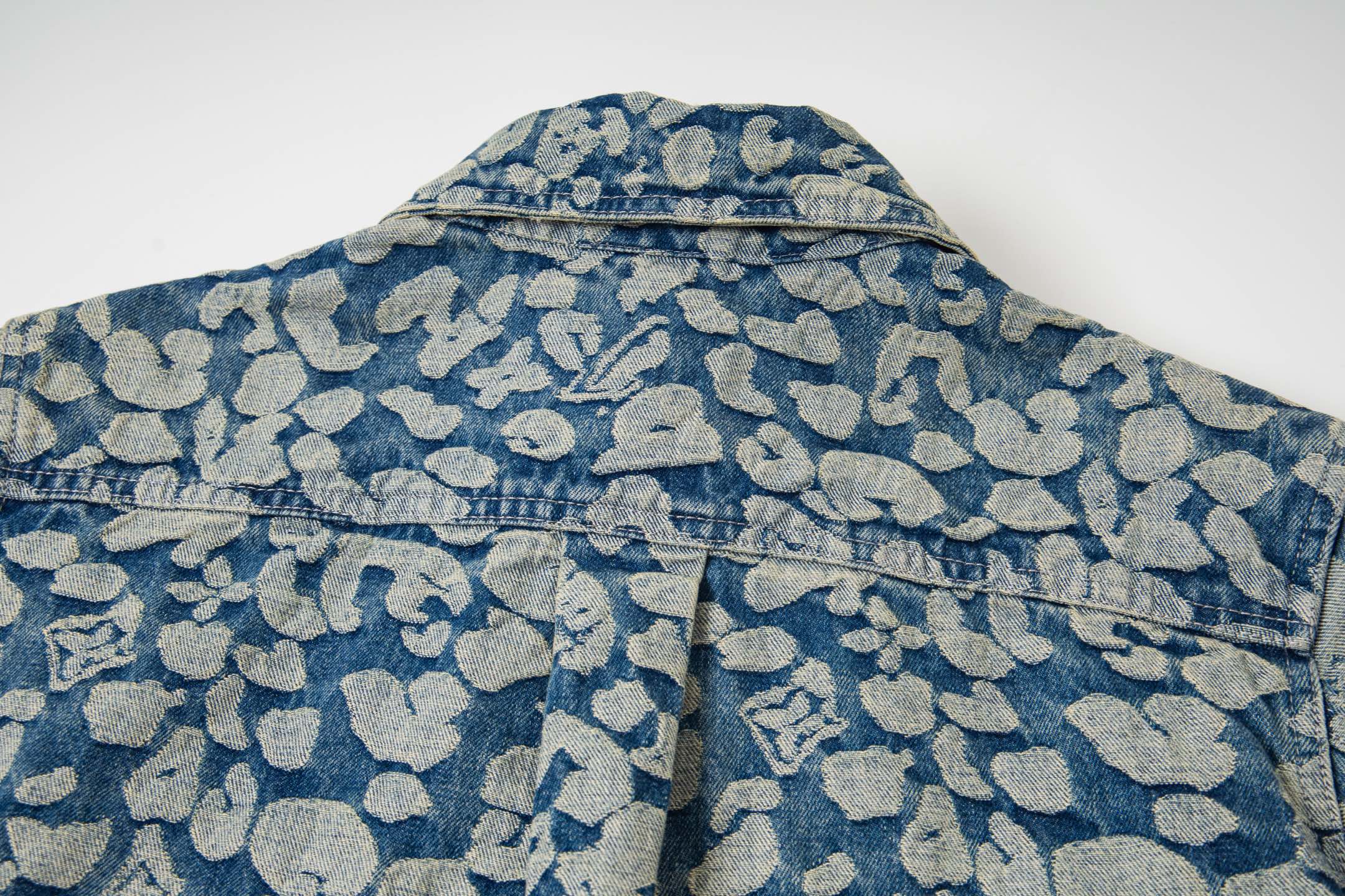 Louis Vuitton/路易威登 25ss 豹纹工装生仔衬衫