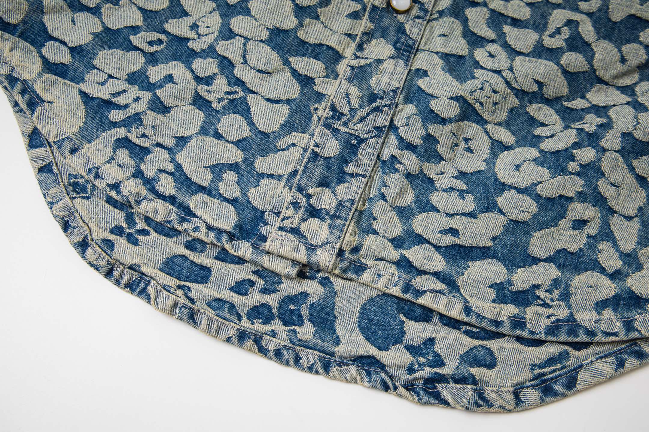 Louis Vuitton/路易威登 25ss 豹纹工装生仔衬衫