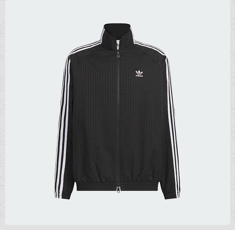 P115 Chaqueta de dos tonos Adidas Originals trébol, color azul marino principal + rayas amarillas, contraste retro muy …