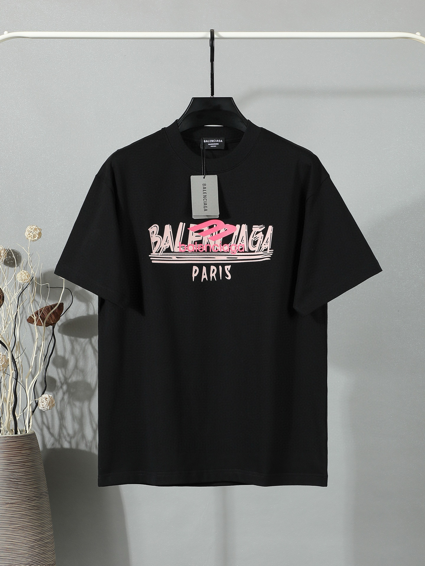 P100 BALENCIAGA camiseta clásica de manga corta no necesita textos llamativos comunes se enfoca en calidad - la tela se…