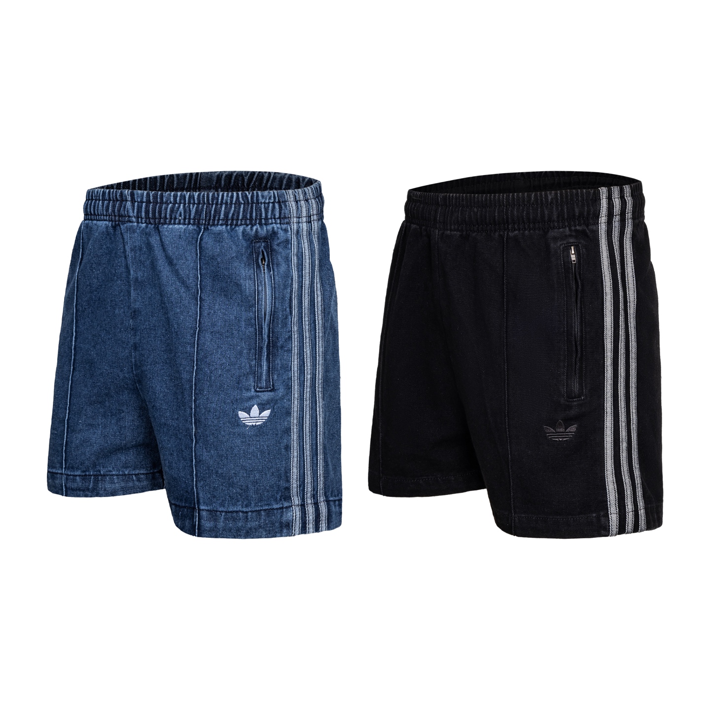 P90 Pantalones cortos vaqueros de estilo americano de trébol de Adidas, los mismos que usa Song Yuqi. Tejido vaquero la…