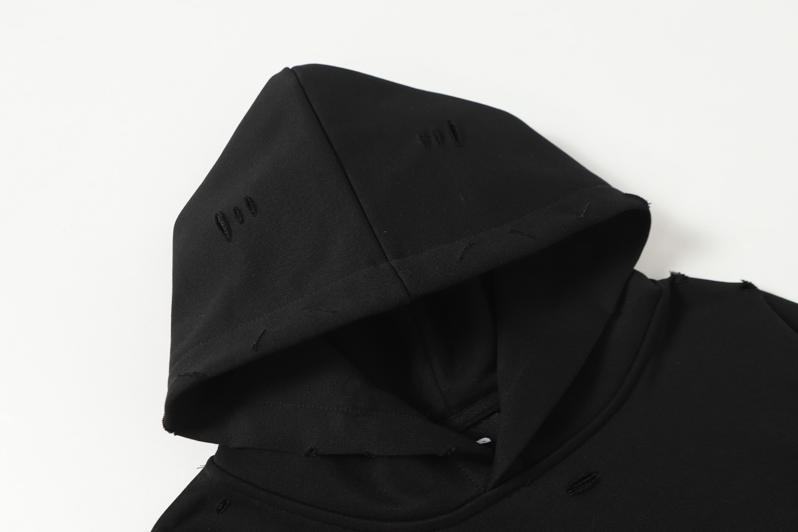 GOODBRAND 破洞碎钻重工镶钻工艺連帽衛衣