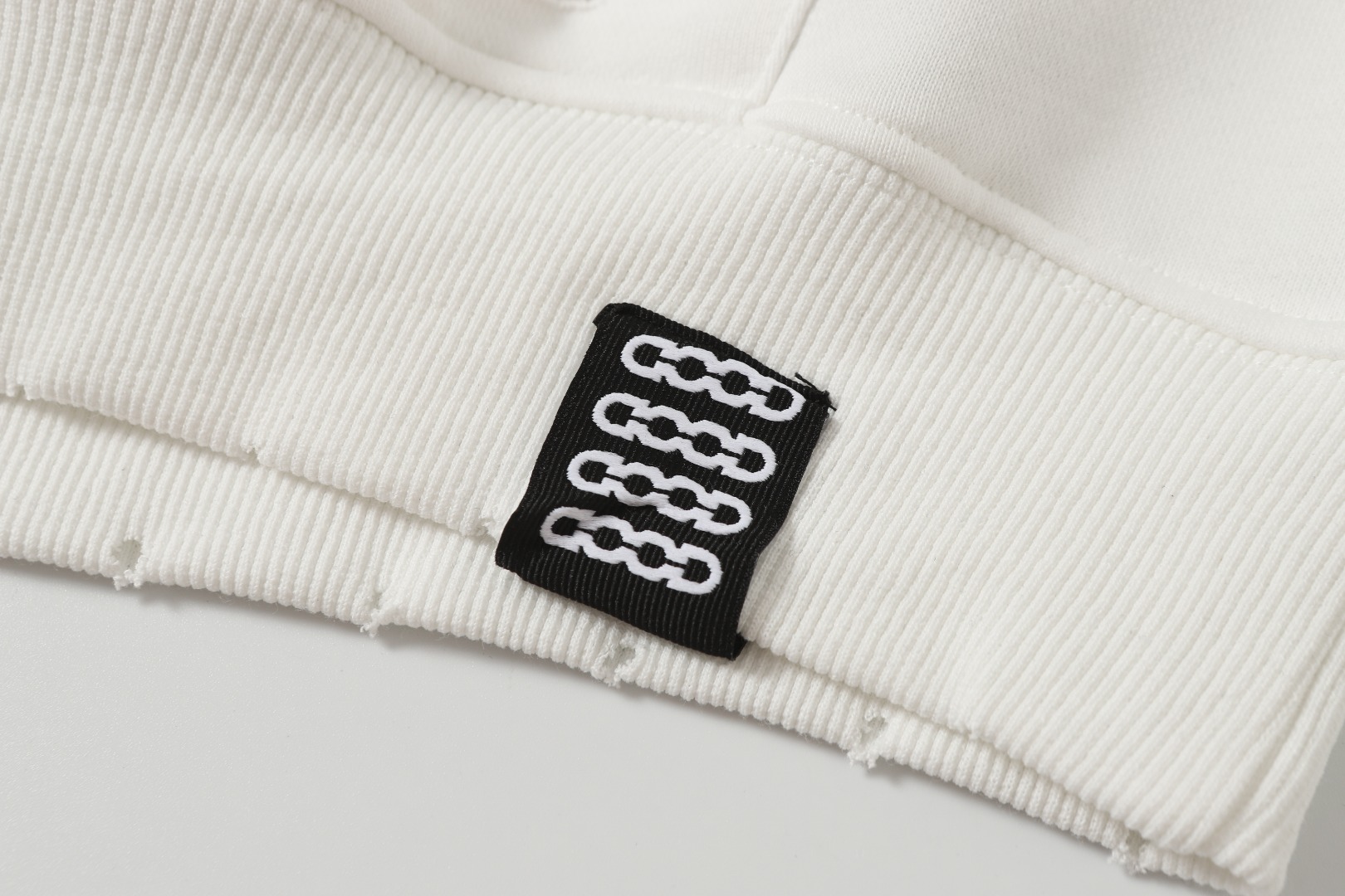 GOODBRAND 破洞碎钻重工ロゴ付きカップルフーディ