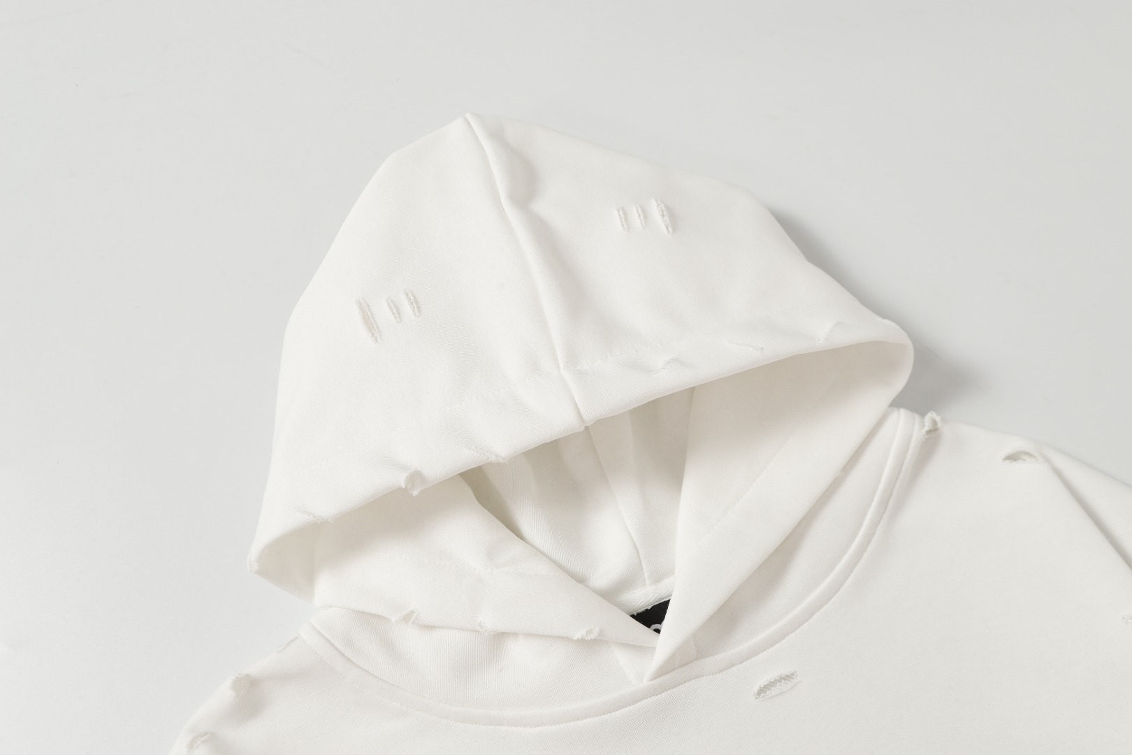 GOODBRAND 破洞碎钻重工ロゴ付きカップルフーディ