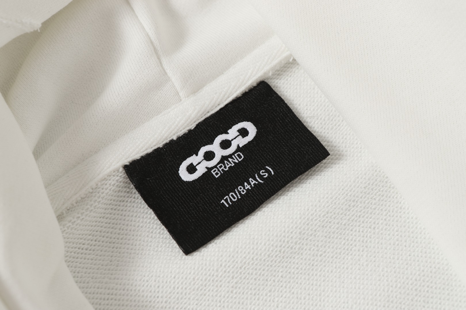 GOODBRAND 破洞碎钻重工ロゴ付きカップルフーディ