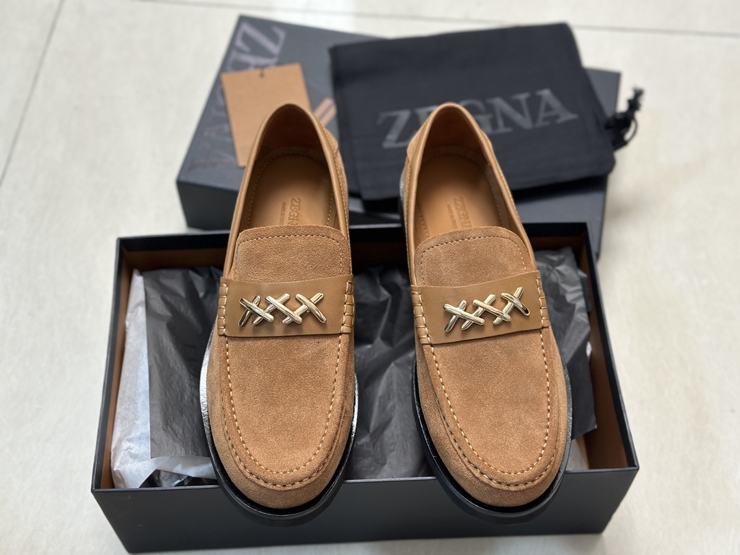 p460Ermenegildo zegna Zegna nuevo Garonne Flex hombres zapatos de cuero raro un calzado modelos zapa