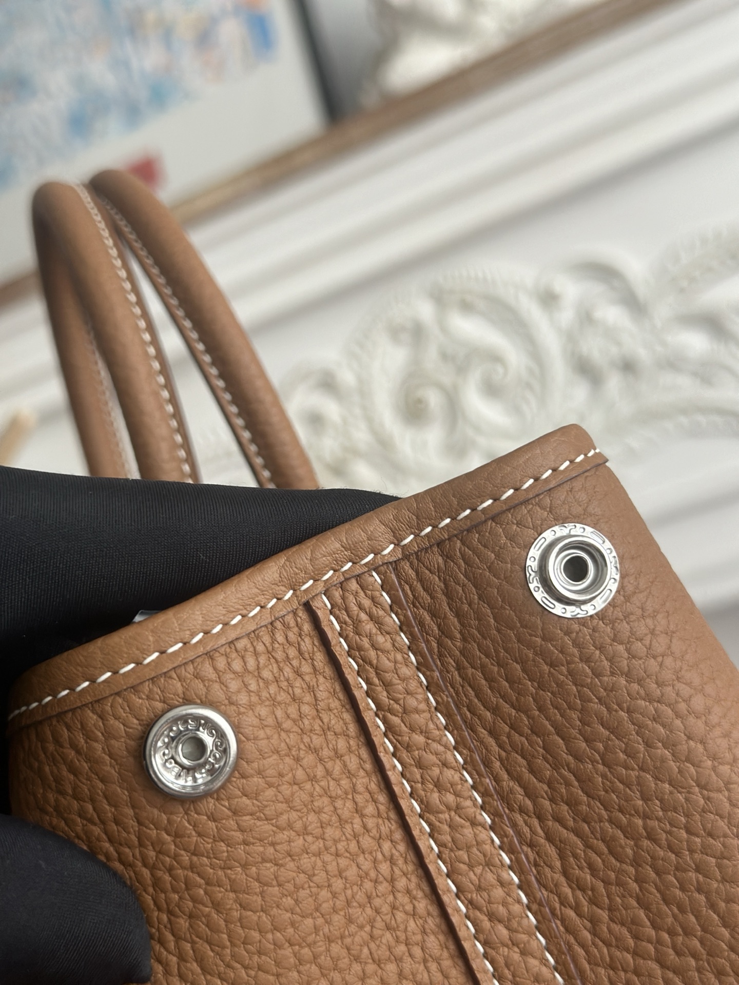 Hermes Garden Party Brown Leather tote everyday