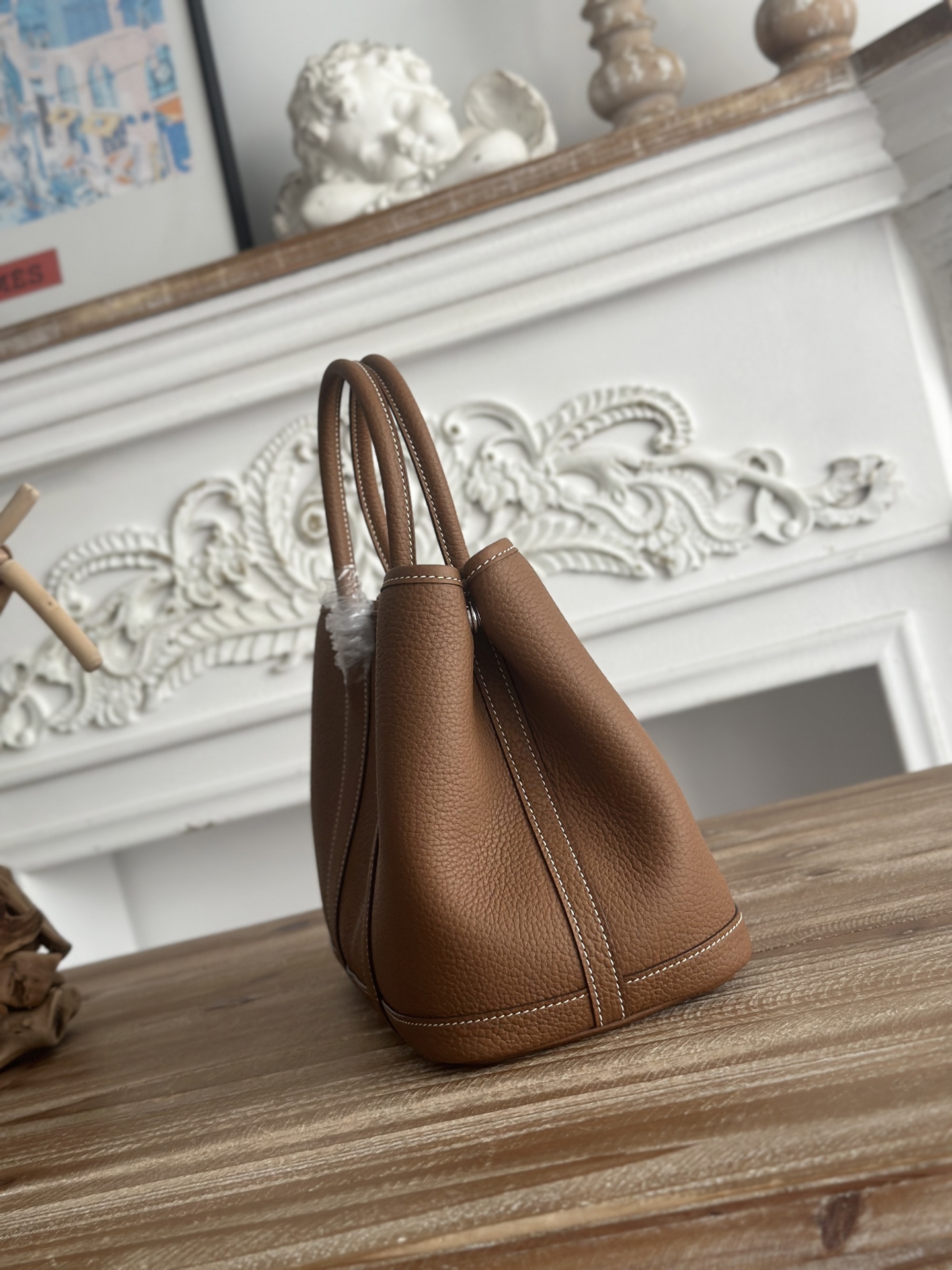 Hermes Garden Party Brown Leather tote everyday