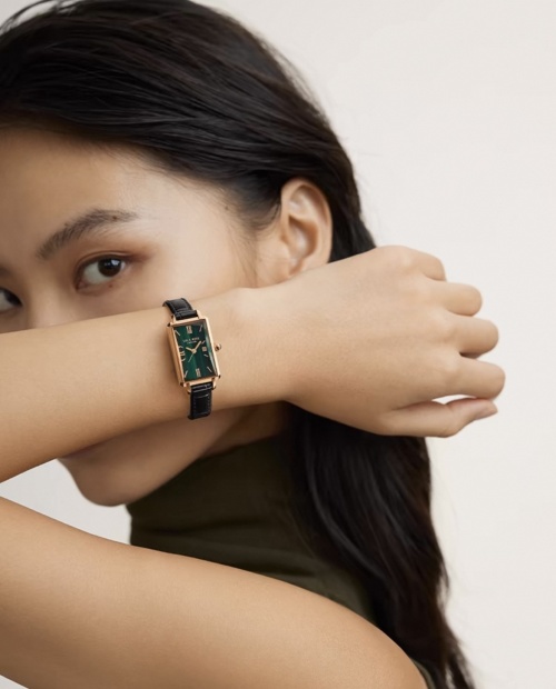 Ms.Lola Octagon Green Dial Black Leather Strap Women's Watch 1 Ms.Lola Octagon Green Dial Black Leather Strap Women's Watch