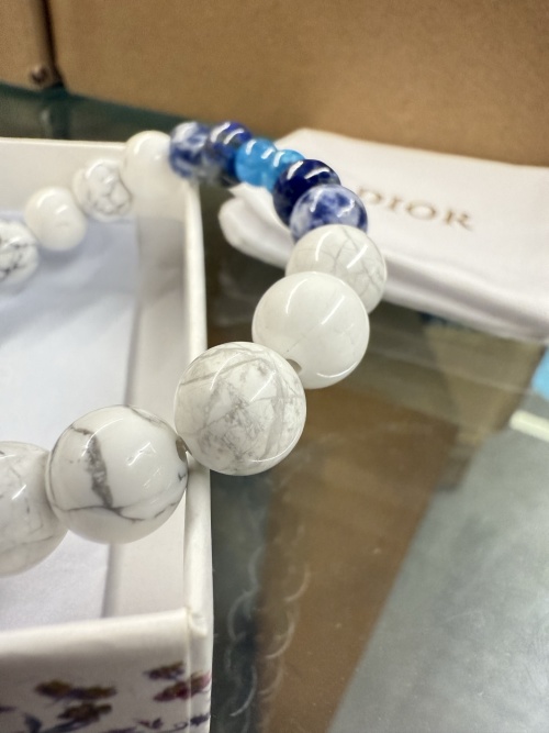 Dior Maison Beaded Bracelet with Natural Stone - Elegant Design 1 Dior Maison Beaded Bracelet with Natural Stone - Elegant Design
