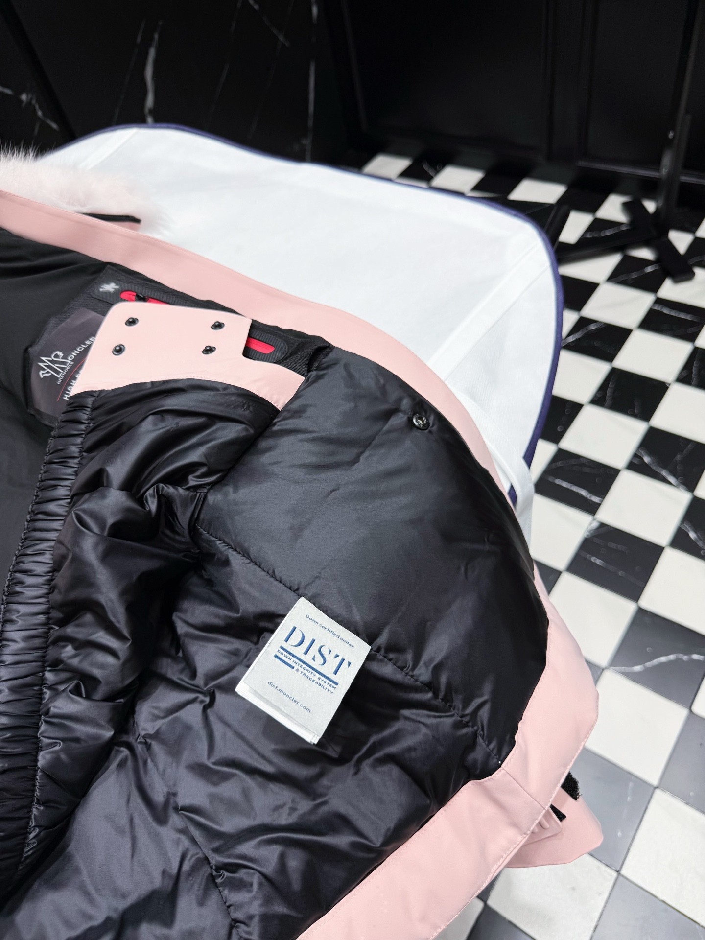 MONCLER Pink Down Ski Jacket with Fur Trim | Stylish Winter Outerwear 7 i1757610587951 2648 0 6