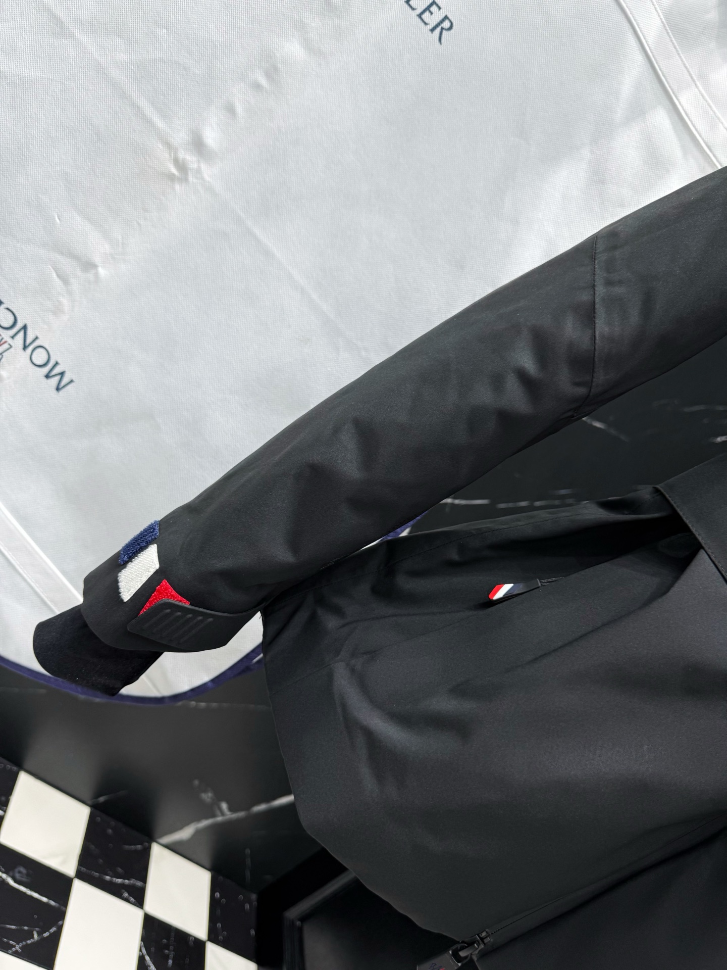 MONCLER Black Down Ski Jacket with Fur Trim and Belted Waist 5 i1757611118584 3157 0 3