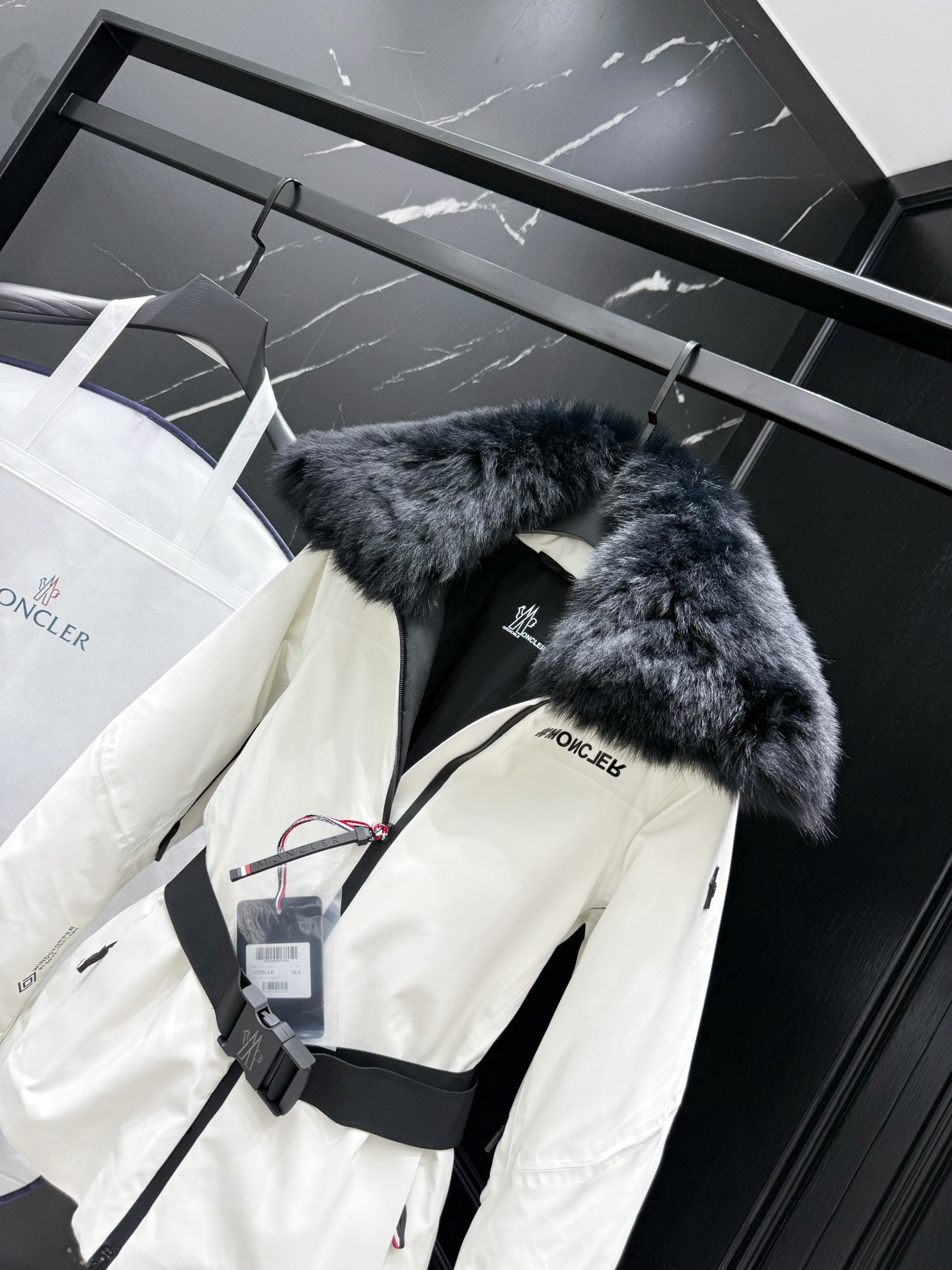 MONCLER Fur Collar Belted Ski Jacket | Winter Warmth & Style 7 i1757611379578 6459 0 6