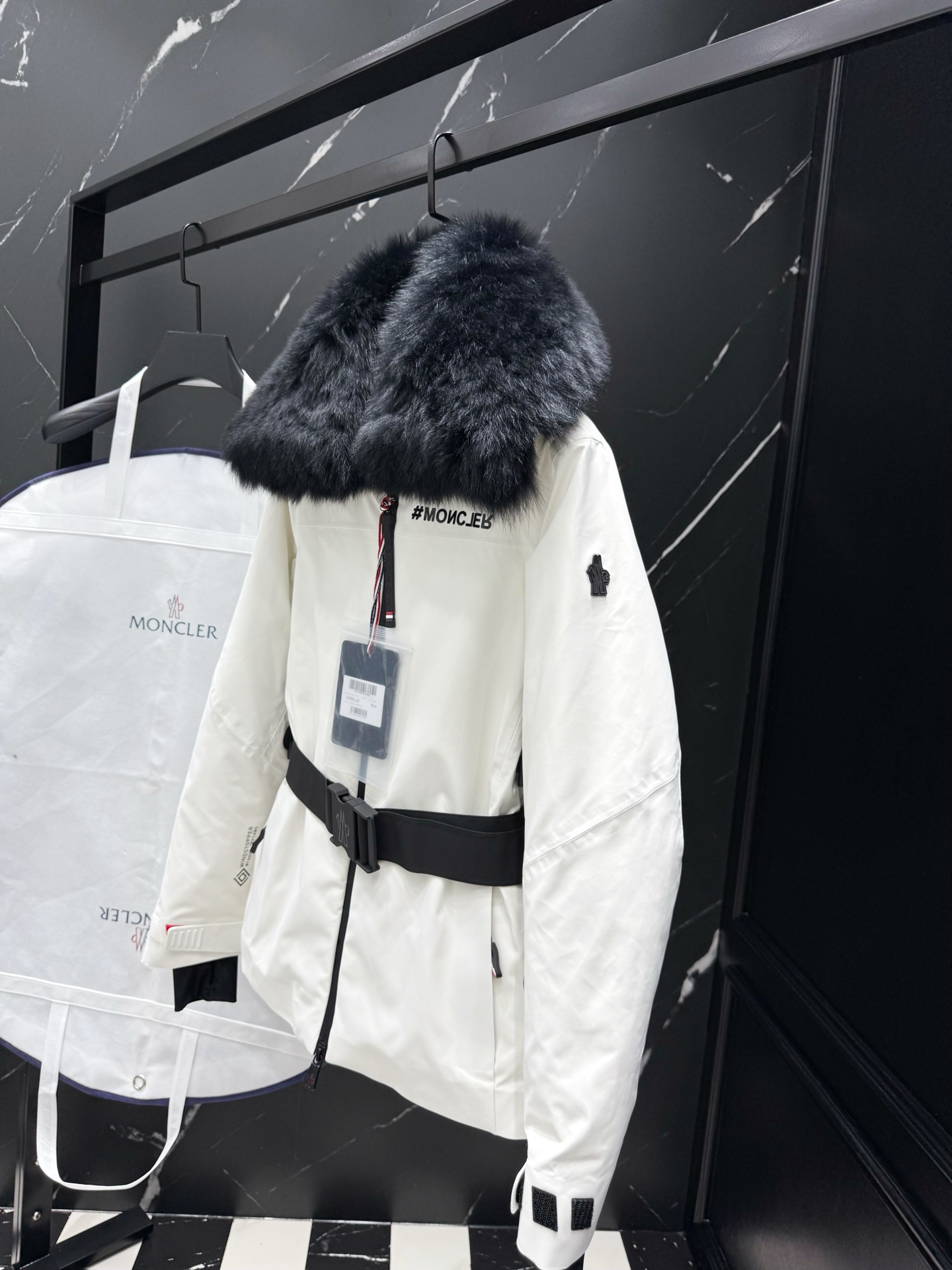 MONCLER Fur Collar Belted Ski Jacket | Winter Warmth & Style 6 i1757611381100 9676 0 5