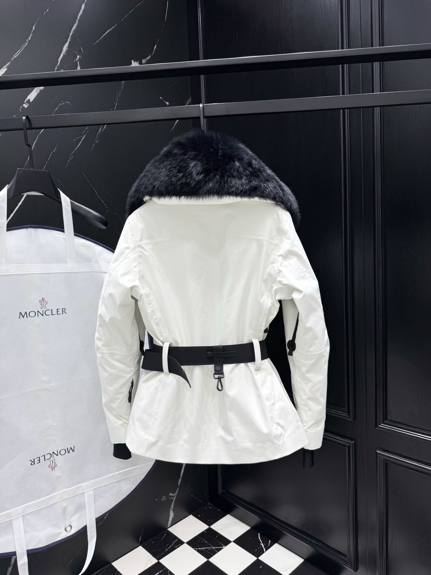 MONCLER Fur Collar Belted Ski Jacket | Winter Warmth & Style 8 i1757611381137 3699 0 7