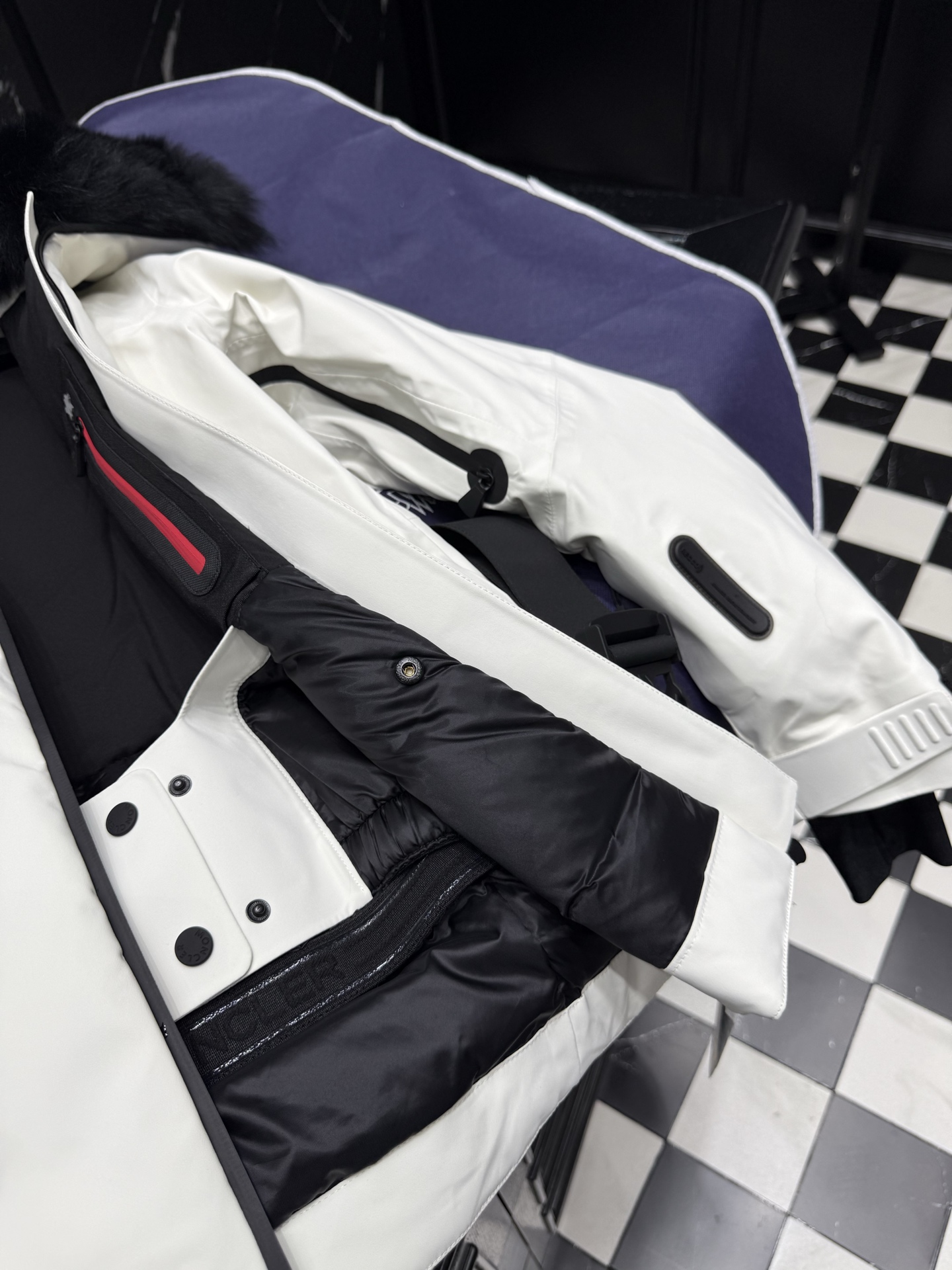 MONCLER White Down Ski Jacket with Fur Trim - Stylish Winter Outfit 2 i1757611440068 859 0 1