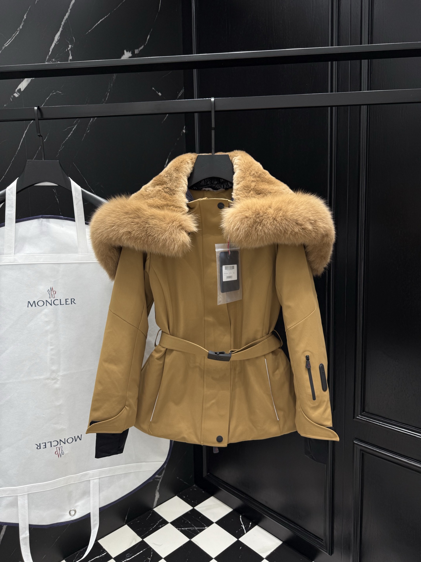 MONCLER Fur-Trimmed Belted Ski Jacket - Stylish and Functional Outerwear 2 i1757777193316 3747 0 0