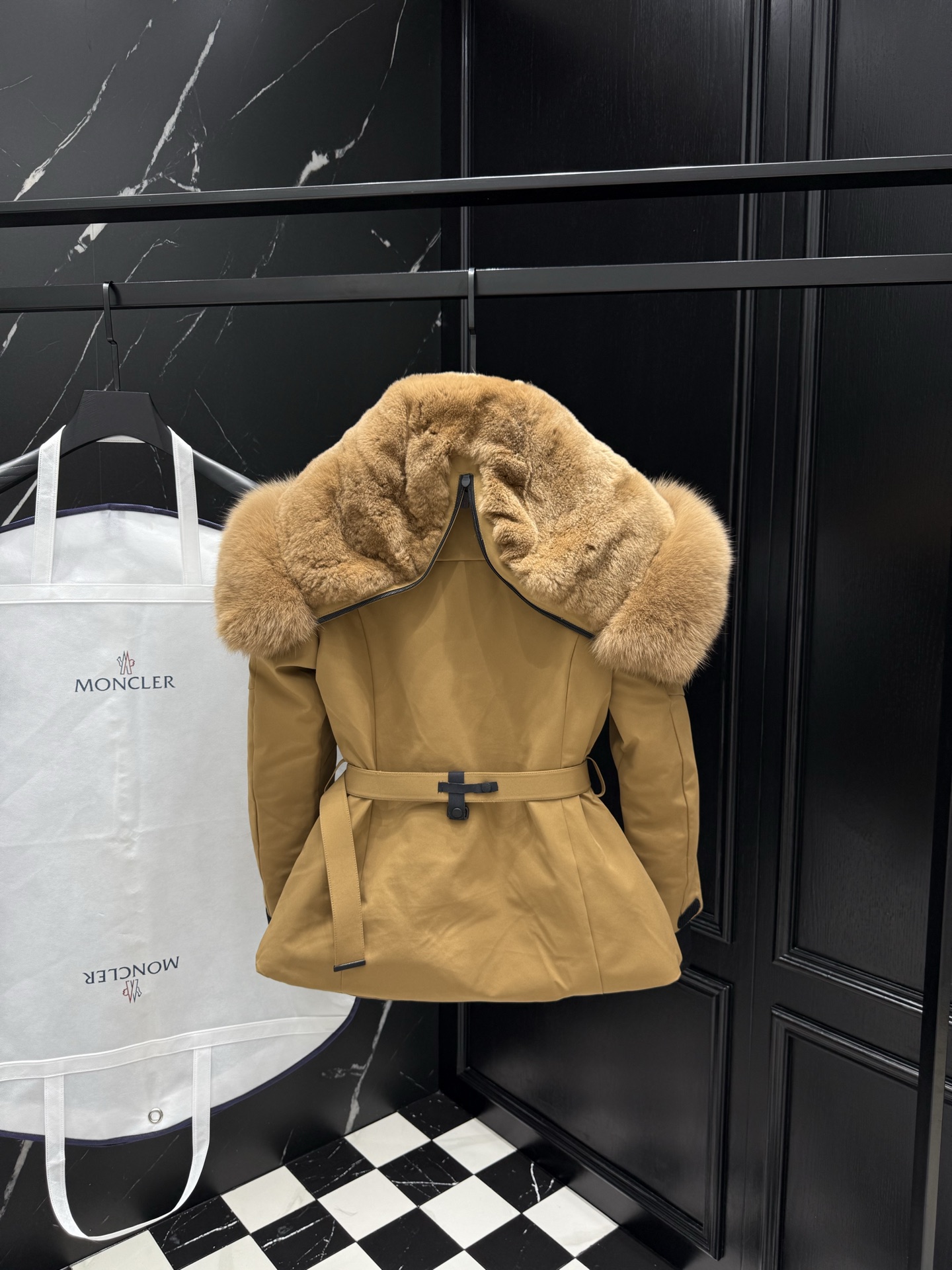 MONCLER Fur-Trimmed Belted Ski Jacket - Stylish and Functional Outerwear 9 i1757777194619 396 0 7