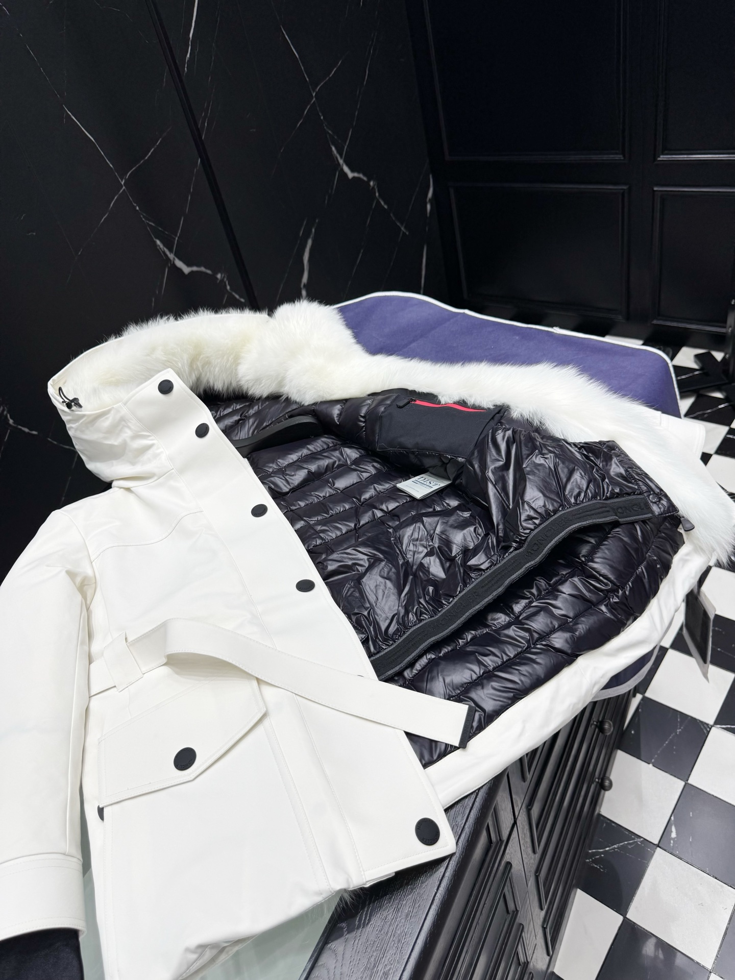 MONCLER Fur Trim Padded Jacket for Women | Winter Warm and Stylish 2 i1757946574415 3716 0 1