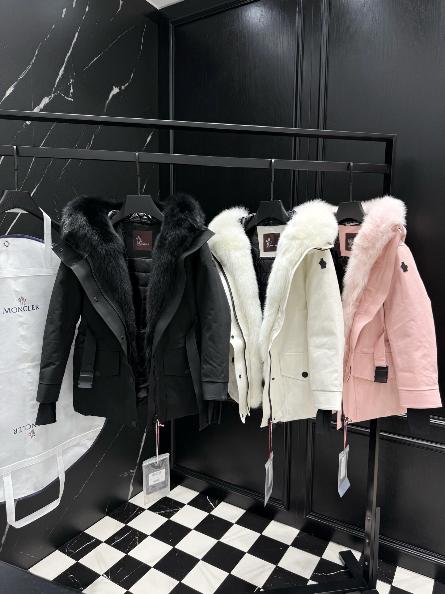 MONCLER Fur-Trimmed Down Padded Coat | Warm, Stylish, and Luxurious