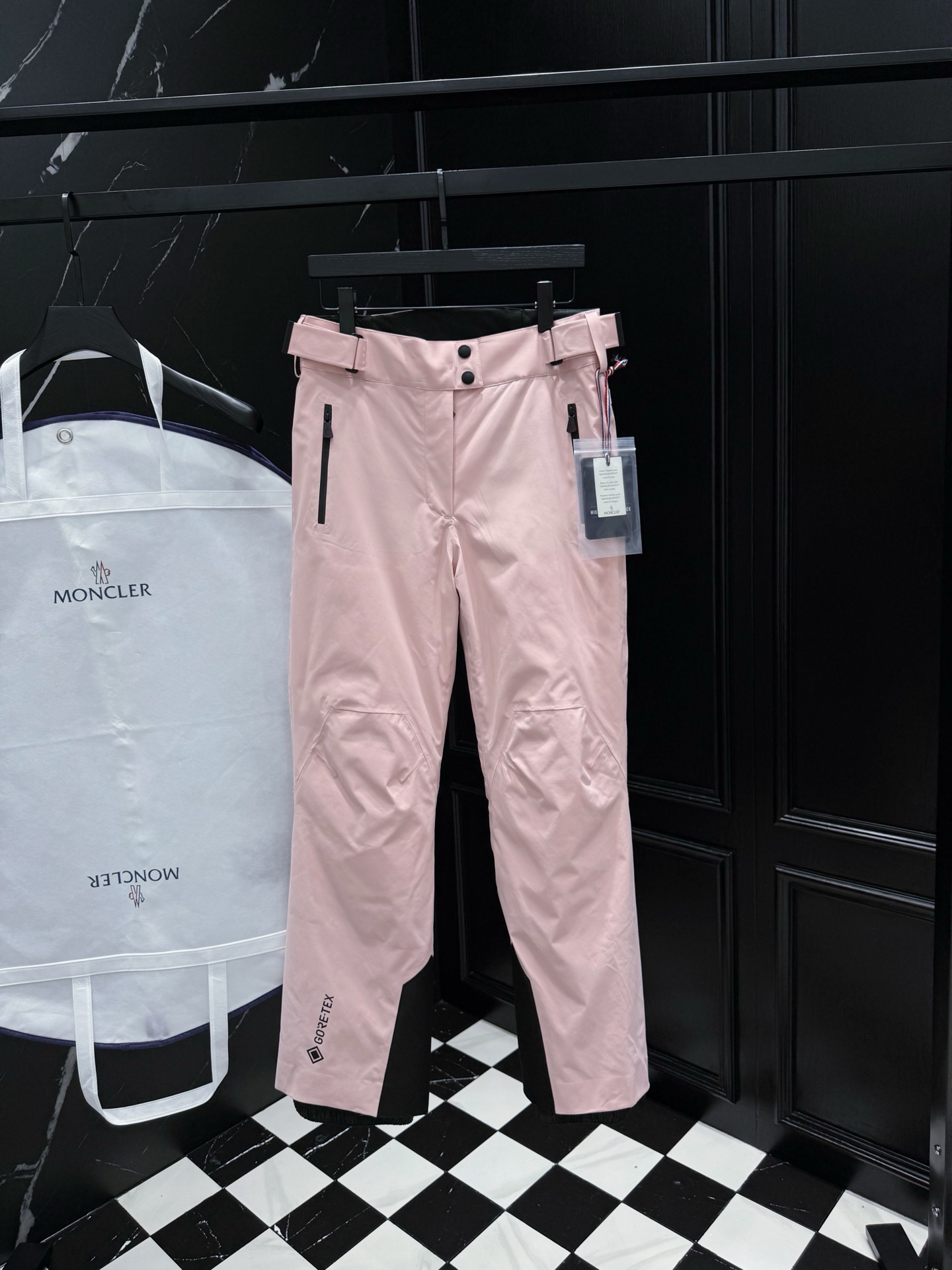 MONCLER Women's Pink Gore-Tex Insulated Ski Pants | Adjustable Waist 2 i1758899232802 6148 0 0