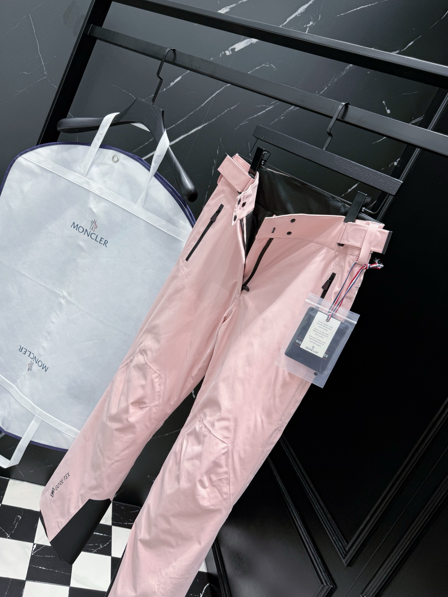 MONCLER Women's Pink Gore-Tex Insulated Ski Pants | Adjustable Waist 7 i1758899232802 8046 0 5