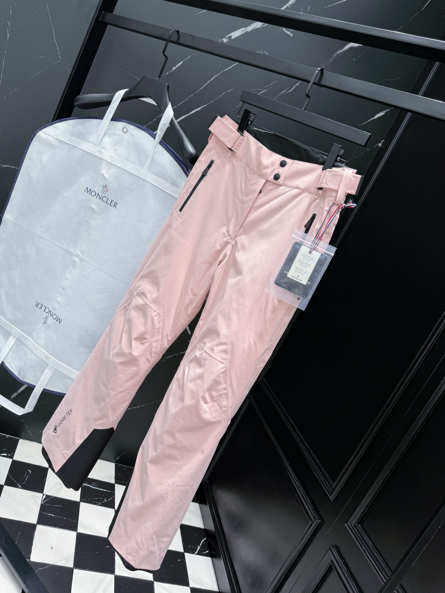 MONCLER Women's Pink Gore-Tex Insulated Ski Pants | Adjustable Waist 4 i1758899236105 1300 0 2