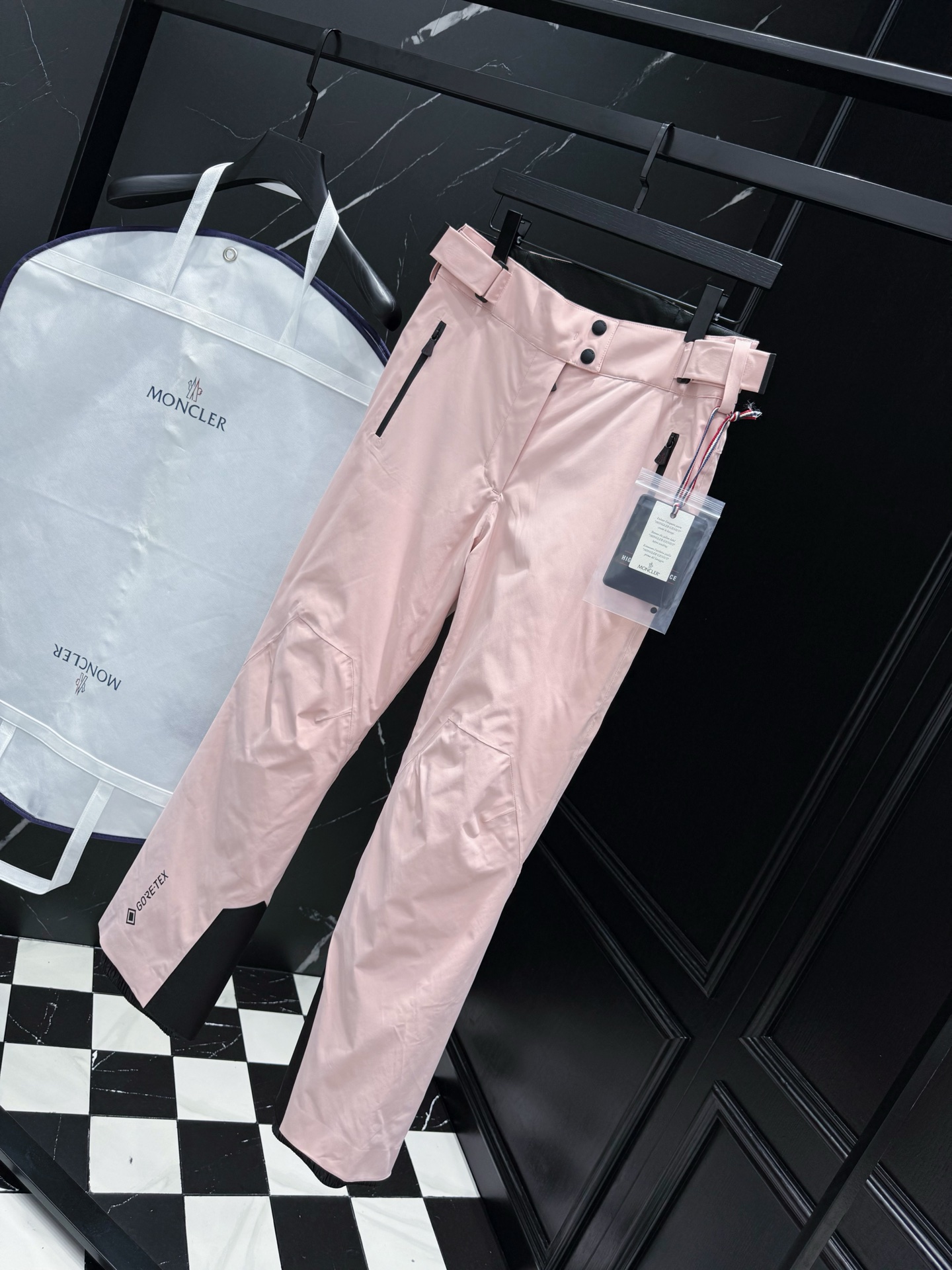 MONCLER Women's Pink Gore-Tex Insulated Ski Pants | Adjustable Waist 3 i1758899236114 7451 0 1