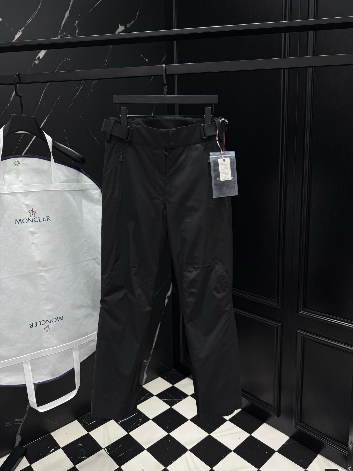 MONCLER Black Ski Pants - Waterproof and Windproof Winter Outdoor Trousers 1 i1758899649400 8214 0 0