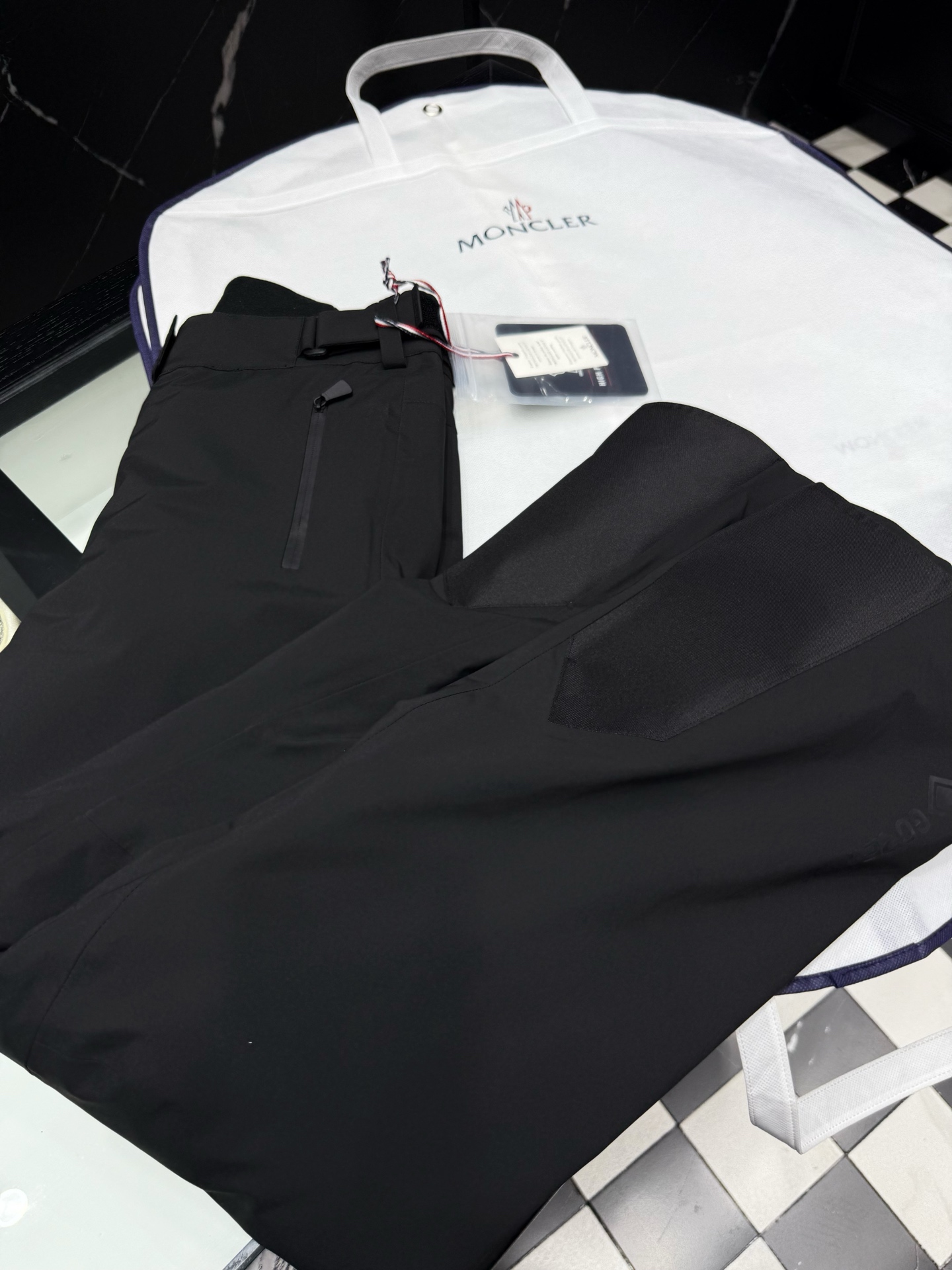 MONCLER Black Gore-Tex Ski Pants | Waterproof & Breathable Outdoor Trousers 3 i1758899685838 9246 0 2