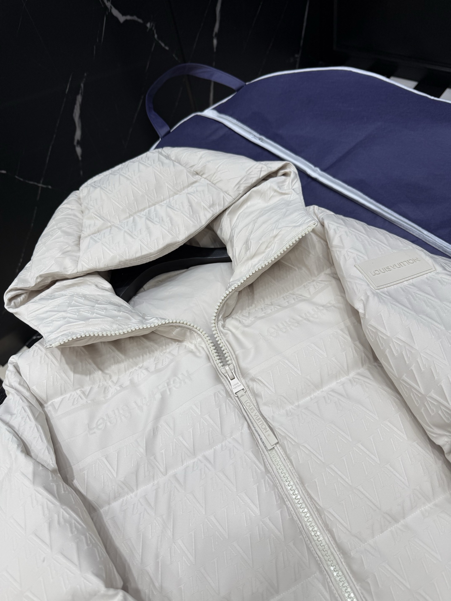 Louis Vuitton White Padded Down Jacket, Size M-XXL, Luxury Winter Coat 2 i1758900955394 1977 0 0