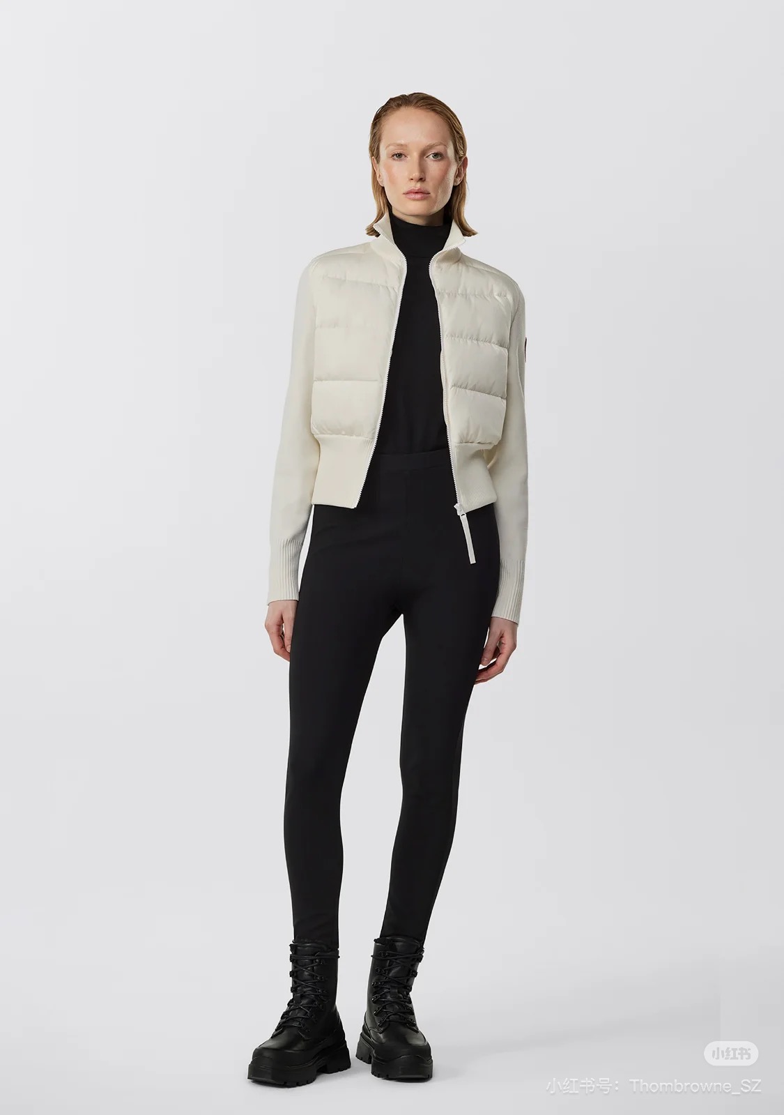 Moncler Women's Padded Wool Cropped Jacket - Stylish and Comfortable