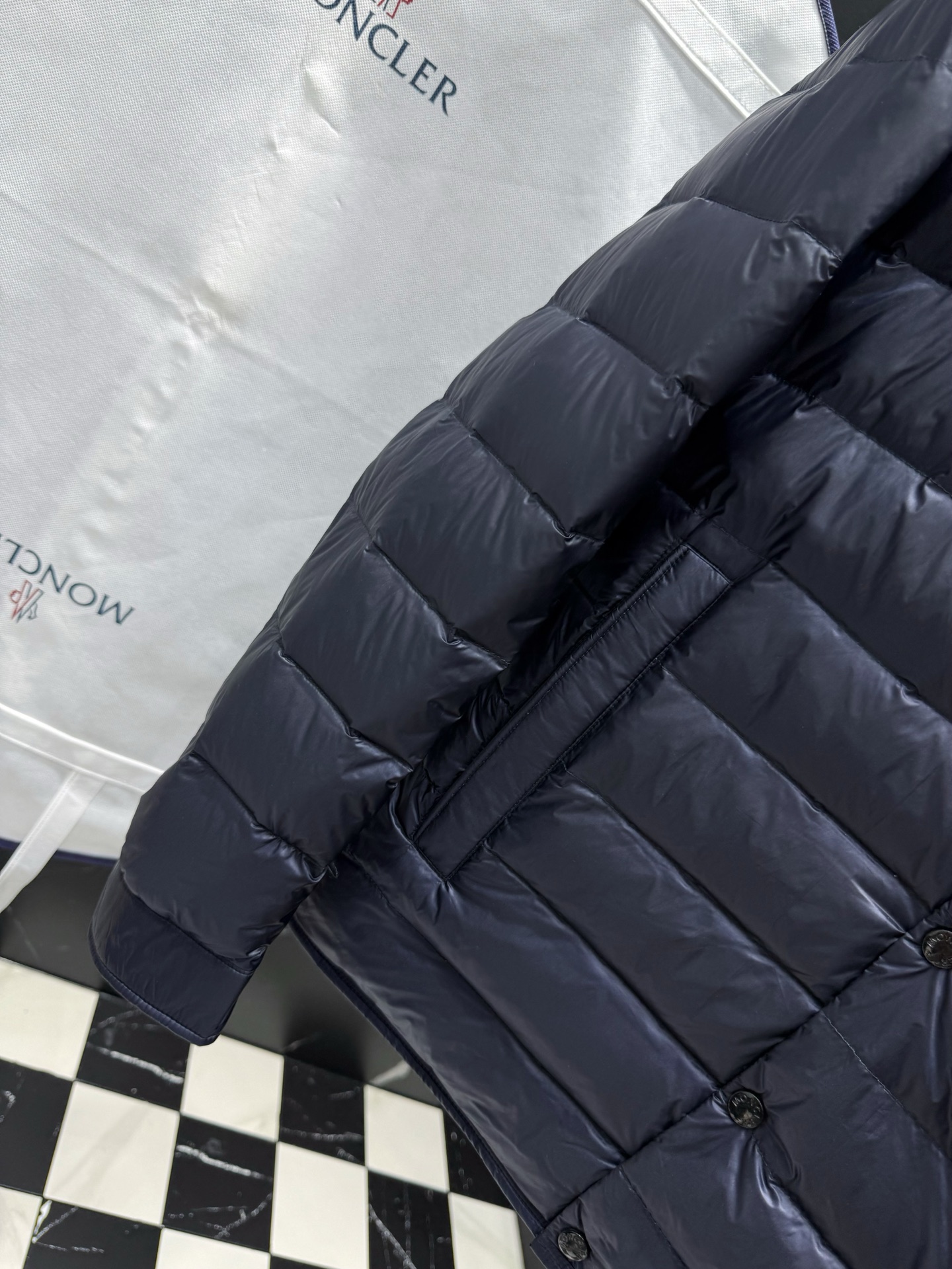 Moncler Men's Navy Down Padded Shirt Jacket Lightweight Outerwear 4 i1759677651677 8366 0 2
