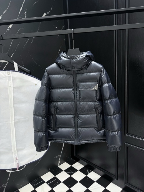 Prada Padded Down Jacket, Men's and Women's Winter Coat, Black, M-XXXL 1 Prada Padded Down Jacket, Men's and Women's Winter Coat, Black, M-XXXL