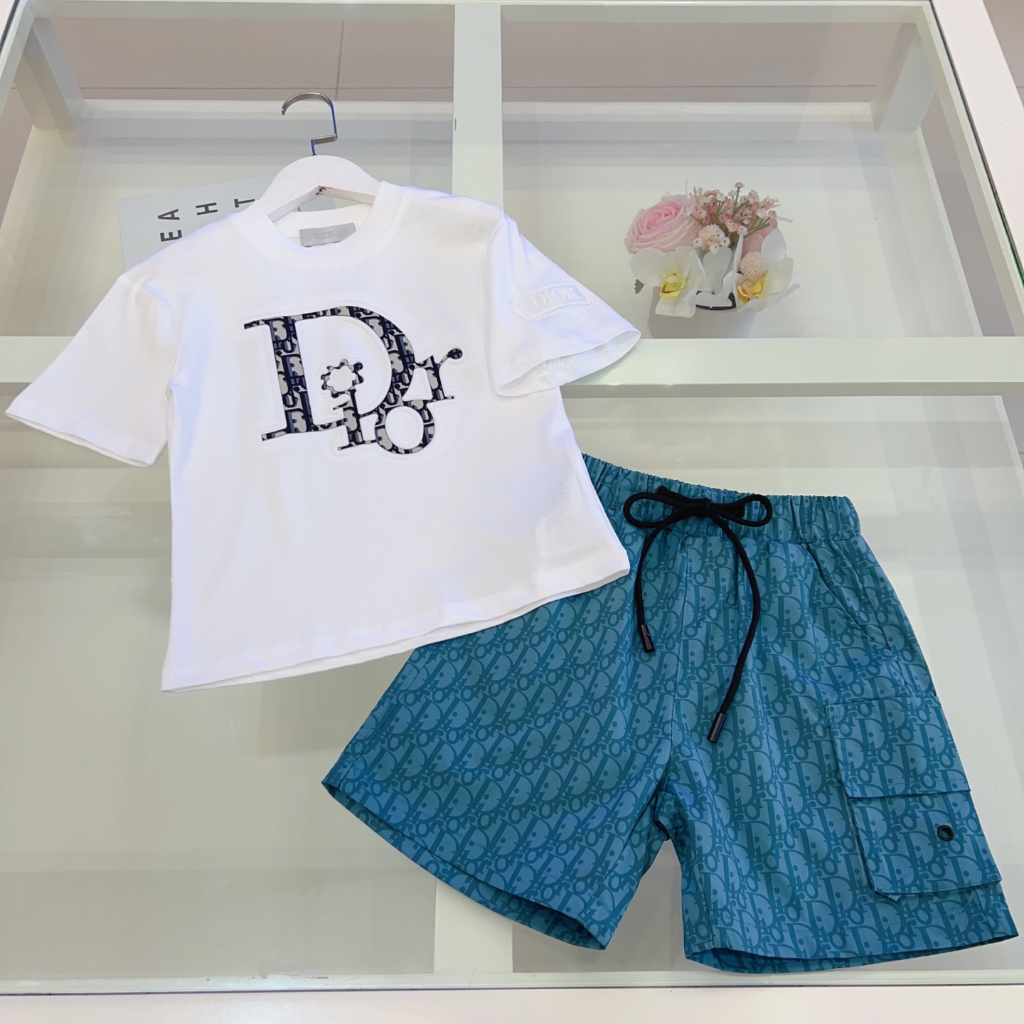Conjunto 188, tallas 100-165cm. Dior_estampado en relieve, camiseta de manga corta. El estilo comienza con la textura, …