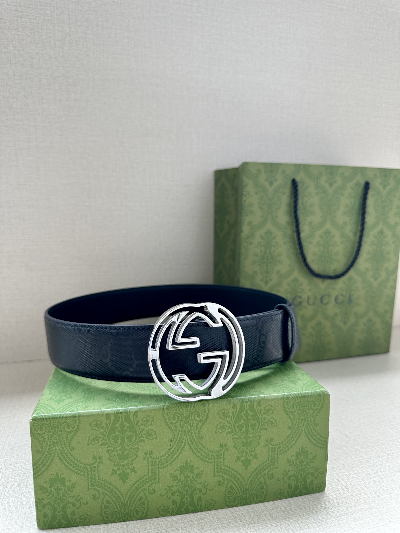 Authentic 4.0cm Gucci Male Belts & Modern GG Accessories from Marmont Series. - 图片 5