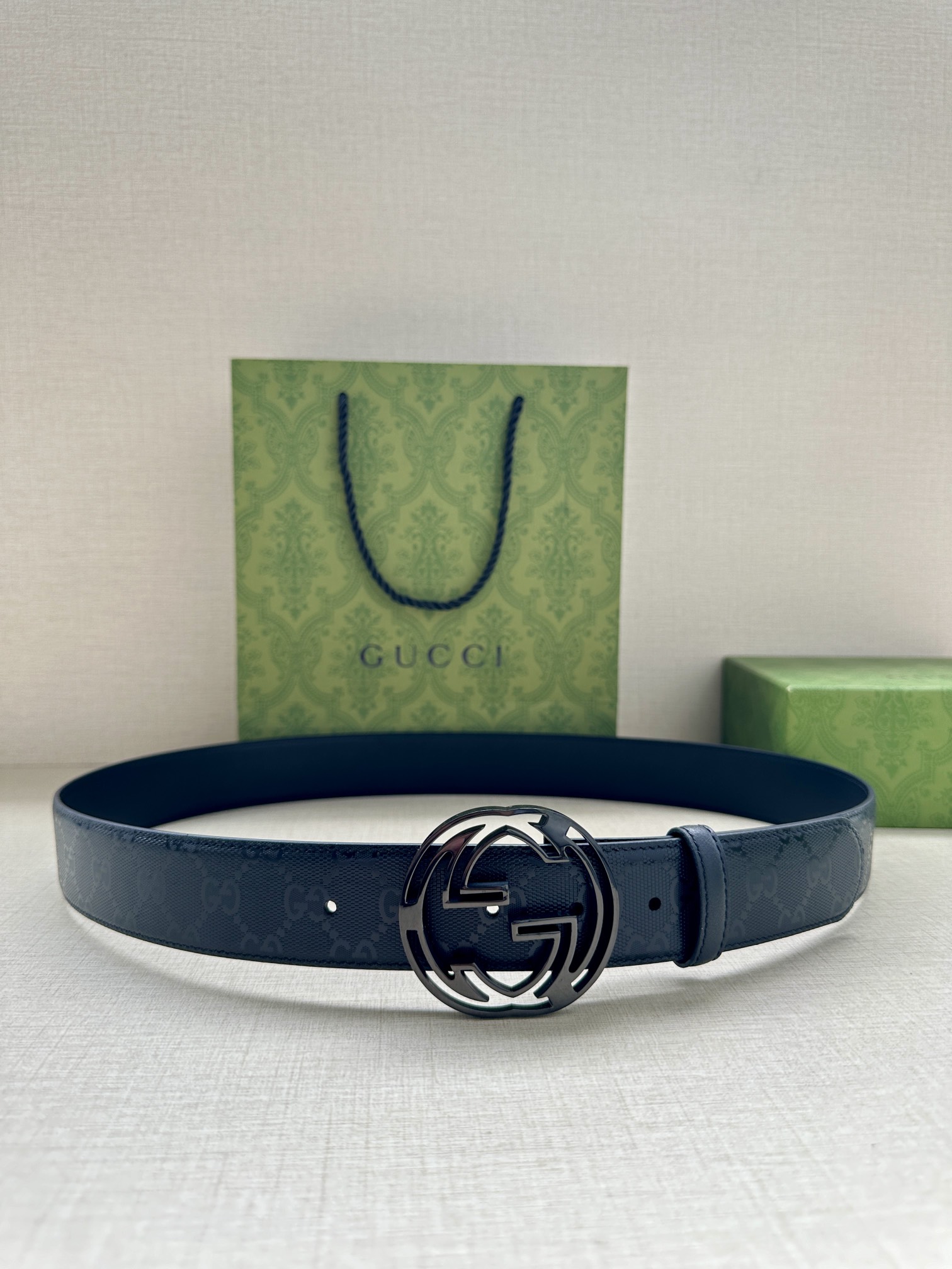 Authentic 4.0cm Gucci Male Belts & Modern GG Accessories from Marmont Series. - 图片 1