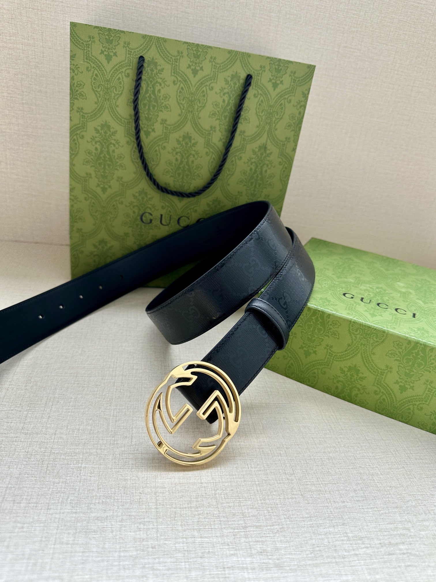 Authentic 4.0cm Gucci Male Belts & Modern GG Accessories from Marmont Series. - 图片 8