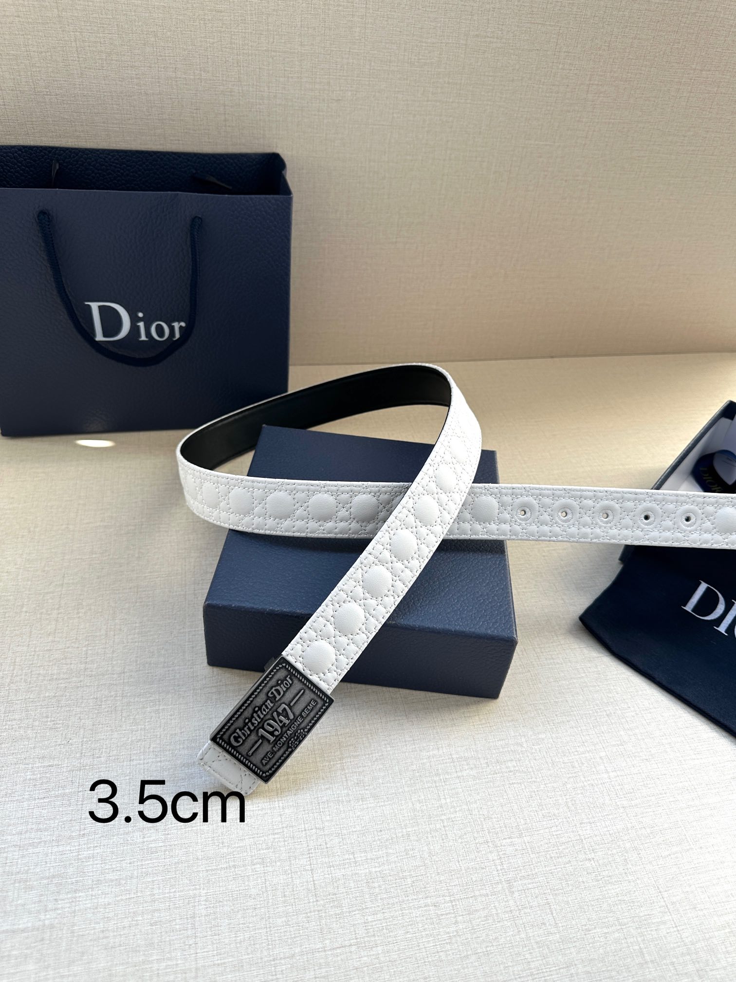 Dior Style Black Leather Men's Belts Lookbook Reference image 2