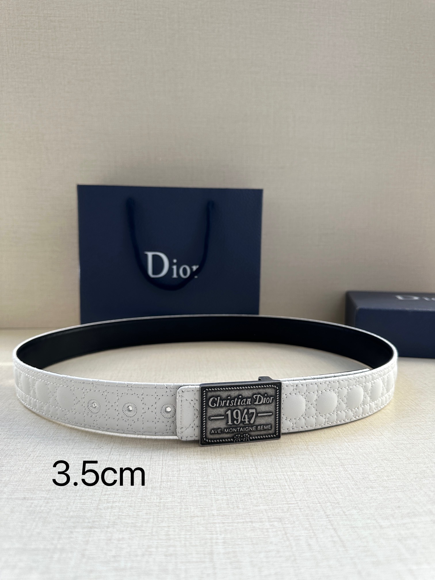 Dior Style Black Leather Men's Belts Lookbook Reference image 1