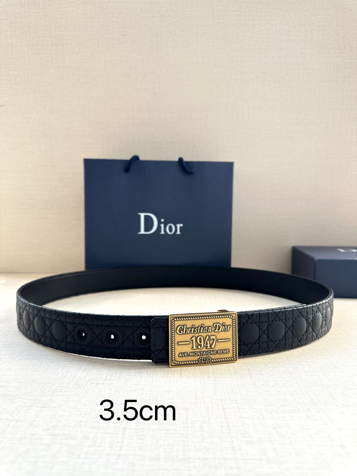 Dior Style Black Leather Men's Belts Lookbook Reference image 1