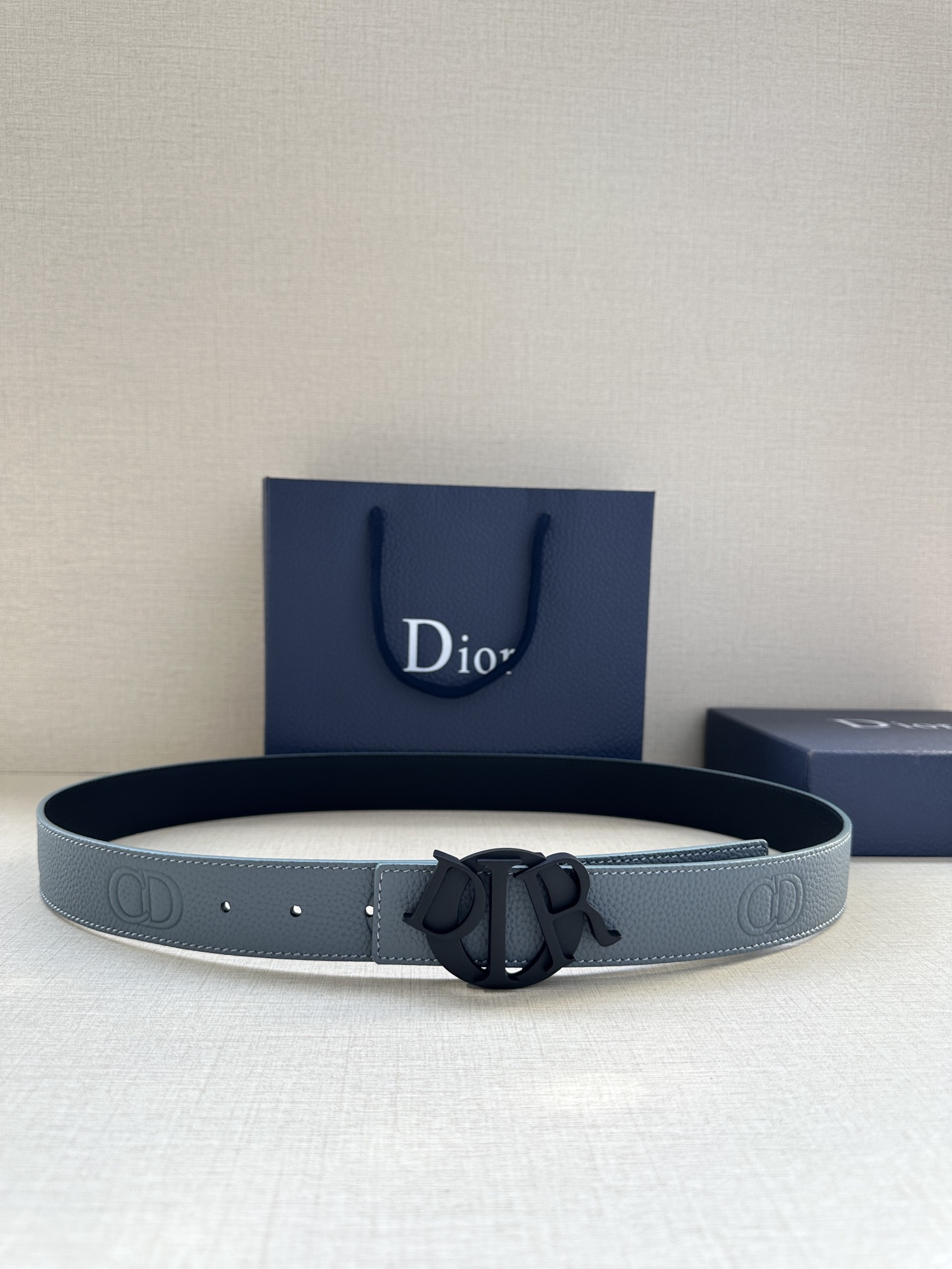 Dior Style Black Leather Men's Belts Lookbook Reference image 1