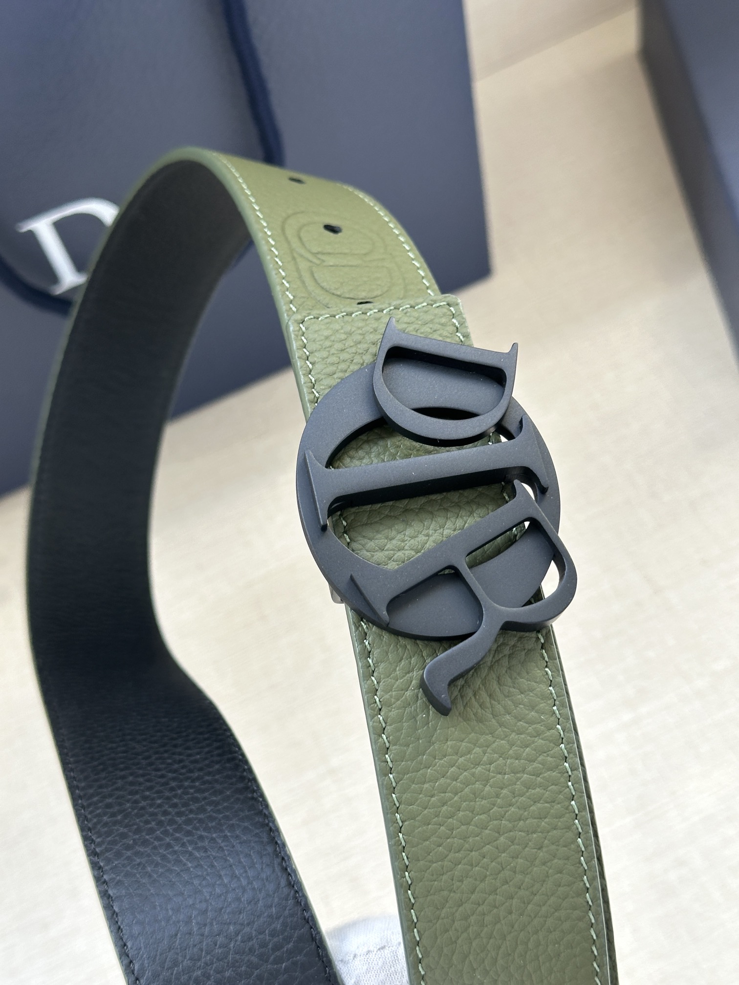 Dior Style Black Leather Men's Belts Lookbook Reference image 2