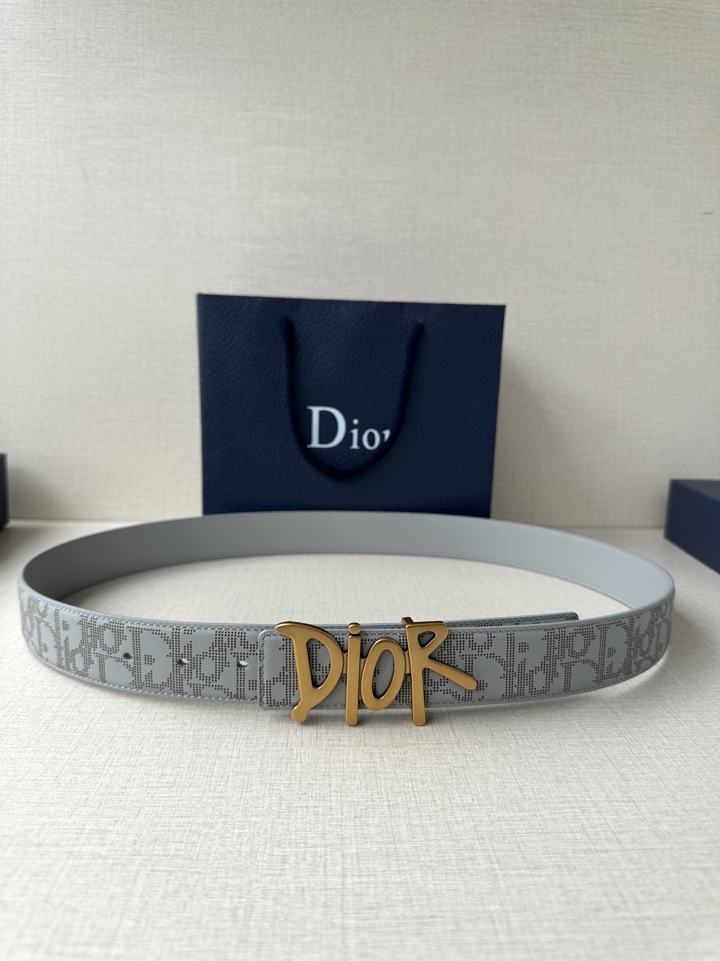 Dior Style Black Leather Men's Belts Lookbook Reference image 1