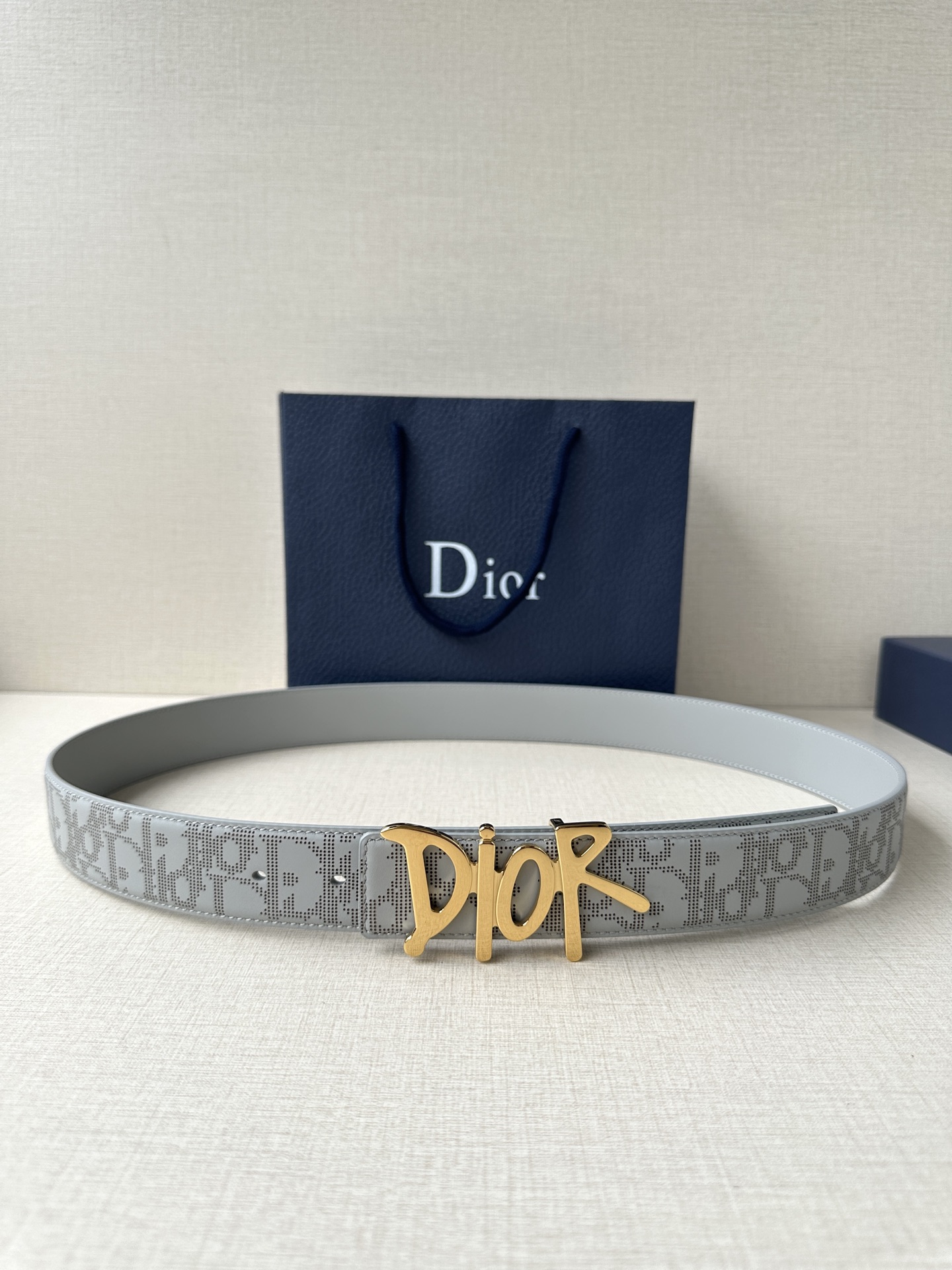Dior Style Black Leather Men's Belts Lookbook Reference image 1