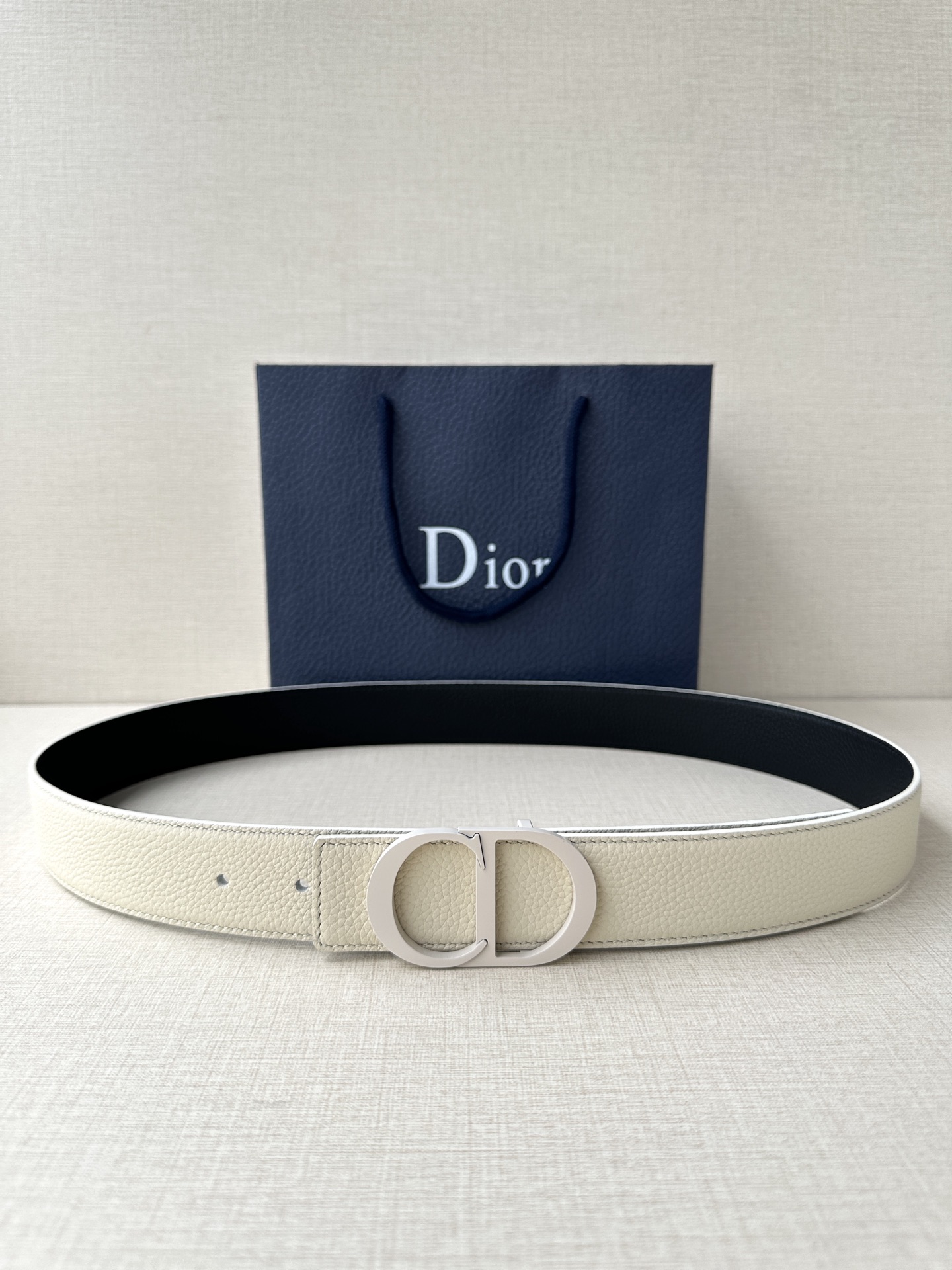 Luxury DIOR Belt: Real-Grade 3.5cm Width, Green Dummies, CD Icon Logo.