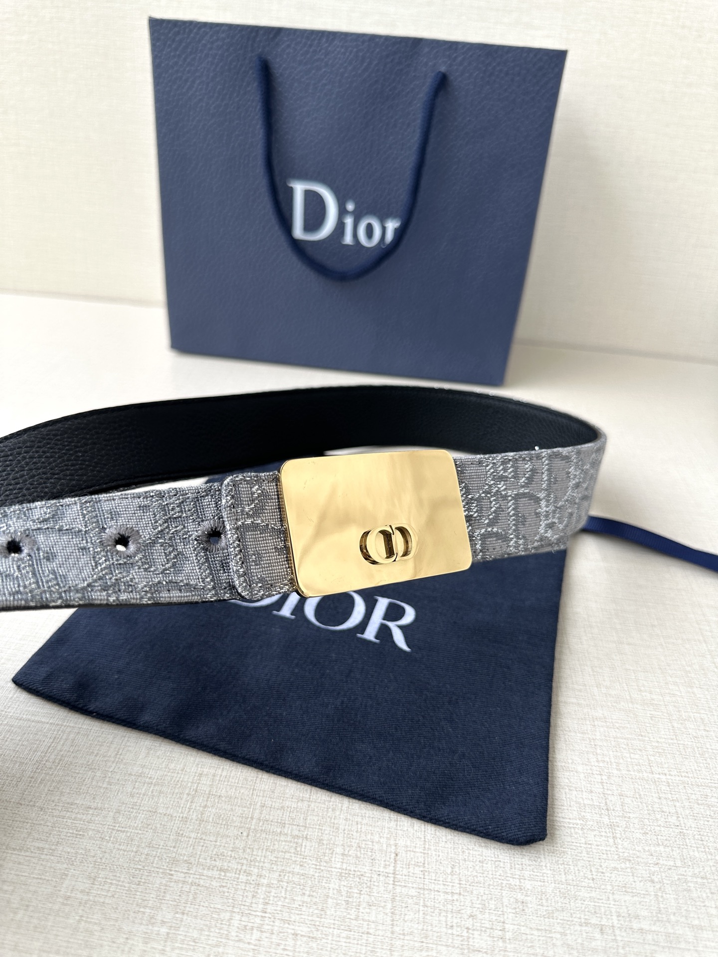 Dior Style Beige Leather Men's Belts Lookbook Reference image 2