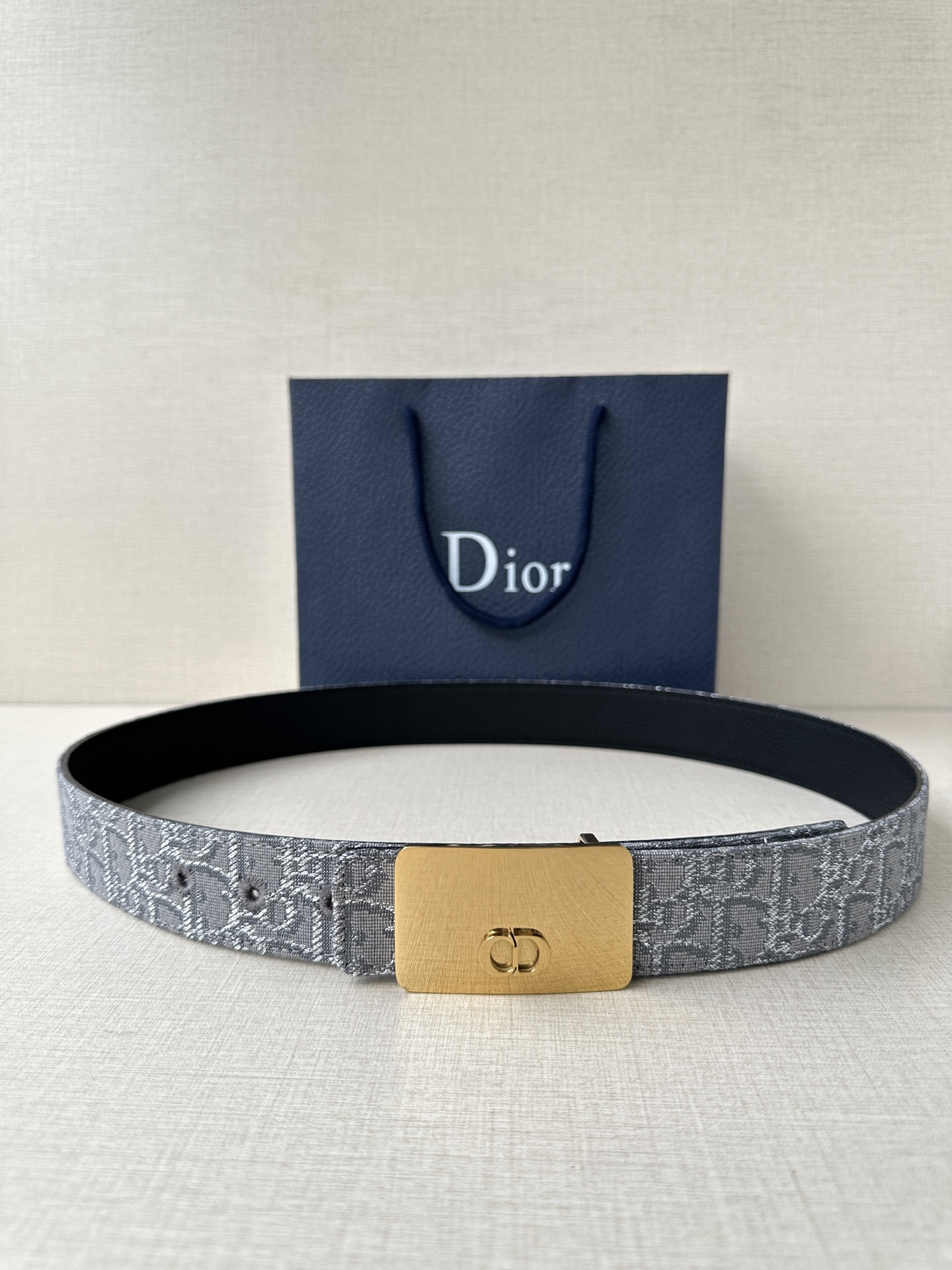 Dior Style Beige Leather Men's Belts Lookbook Reference image 1
