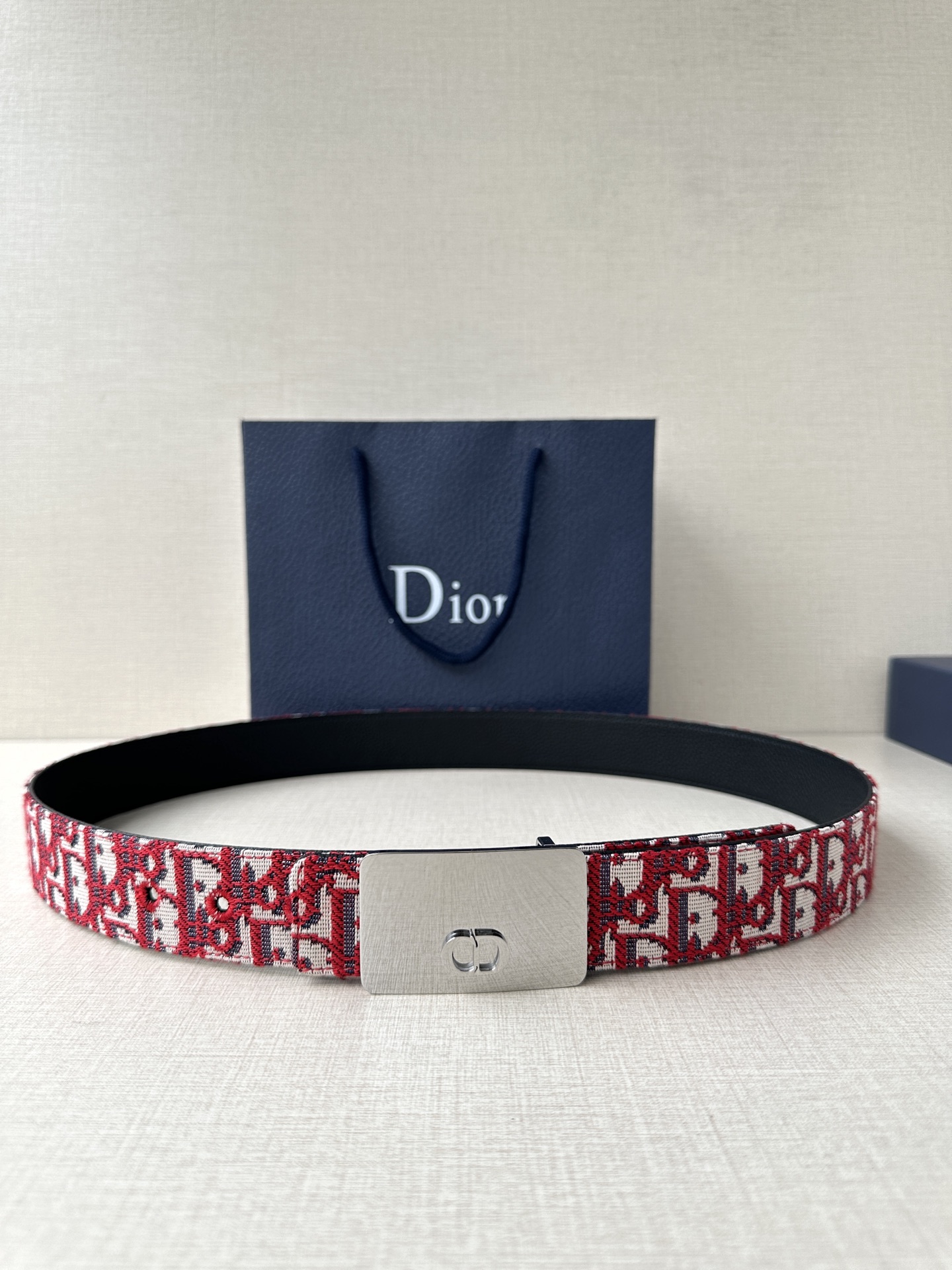 Dior Style Beige Leather Men's Belts Lookbook Reference image 1