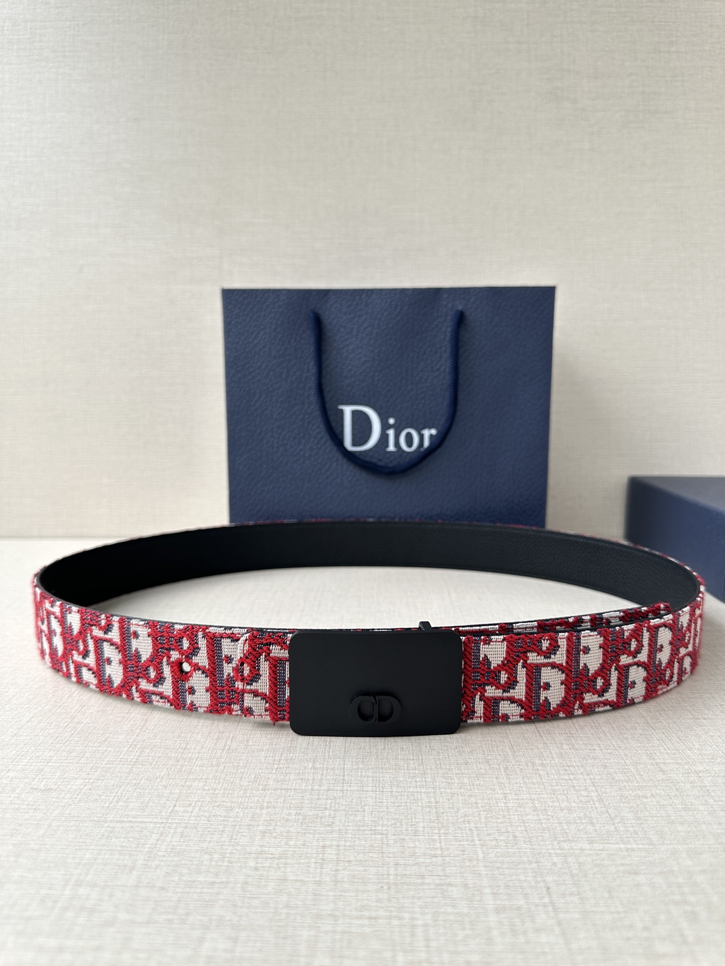 Dior Style Beige Leather Men's Belts Lookbook Reference image 1